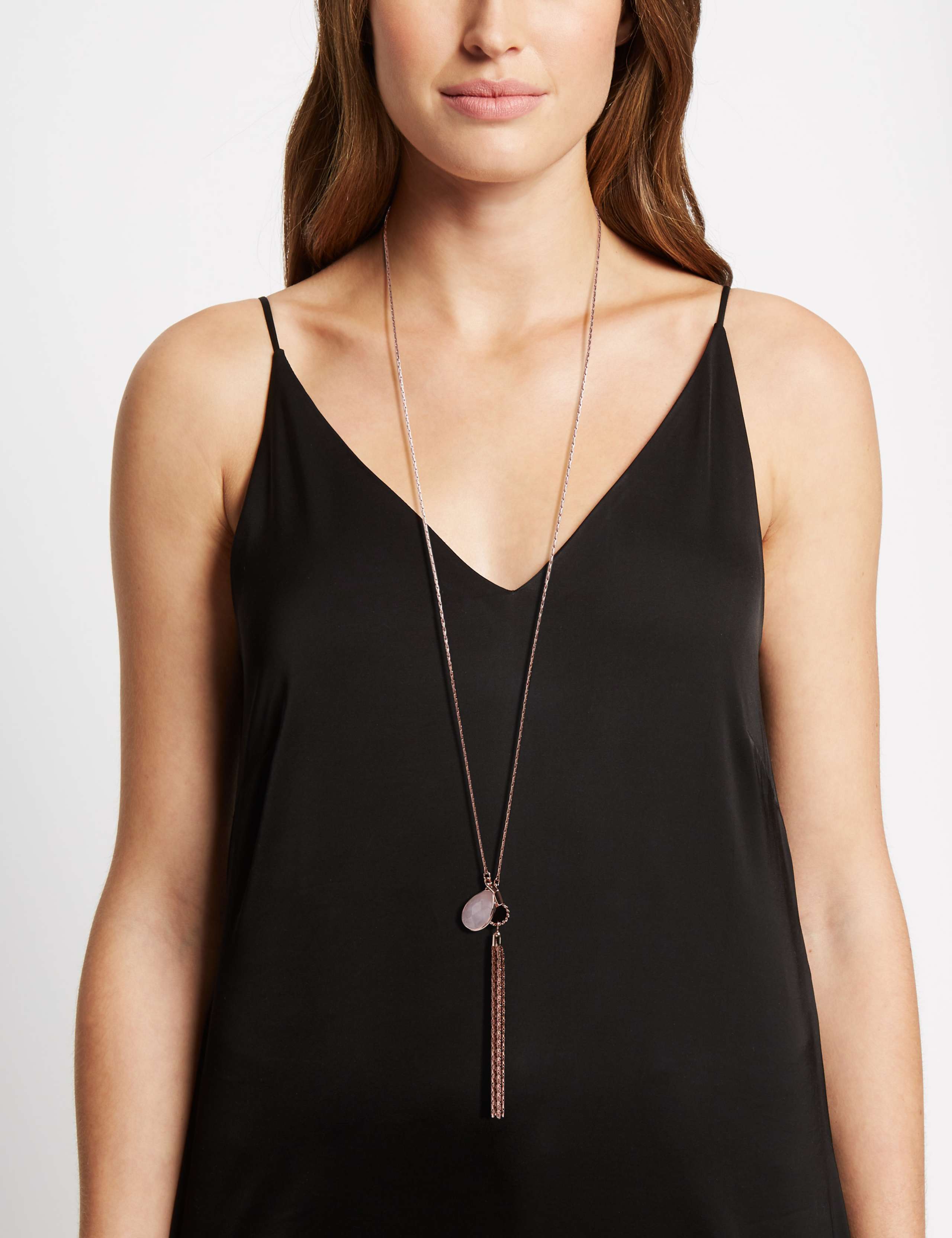 Twist Tassel Necklace 1 of 2