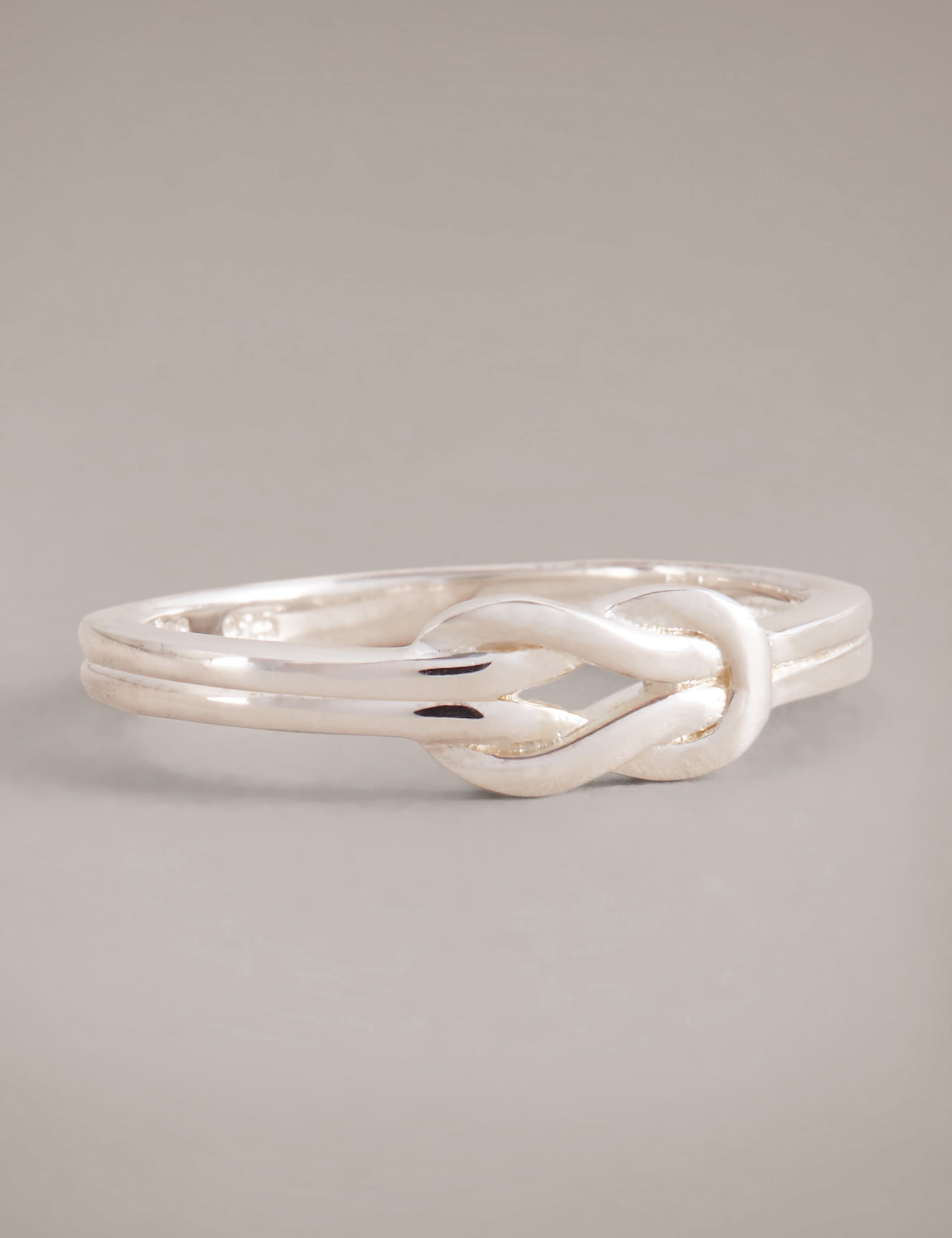 Sterling Silver Knot Ring 1 of 2