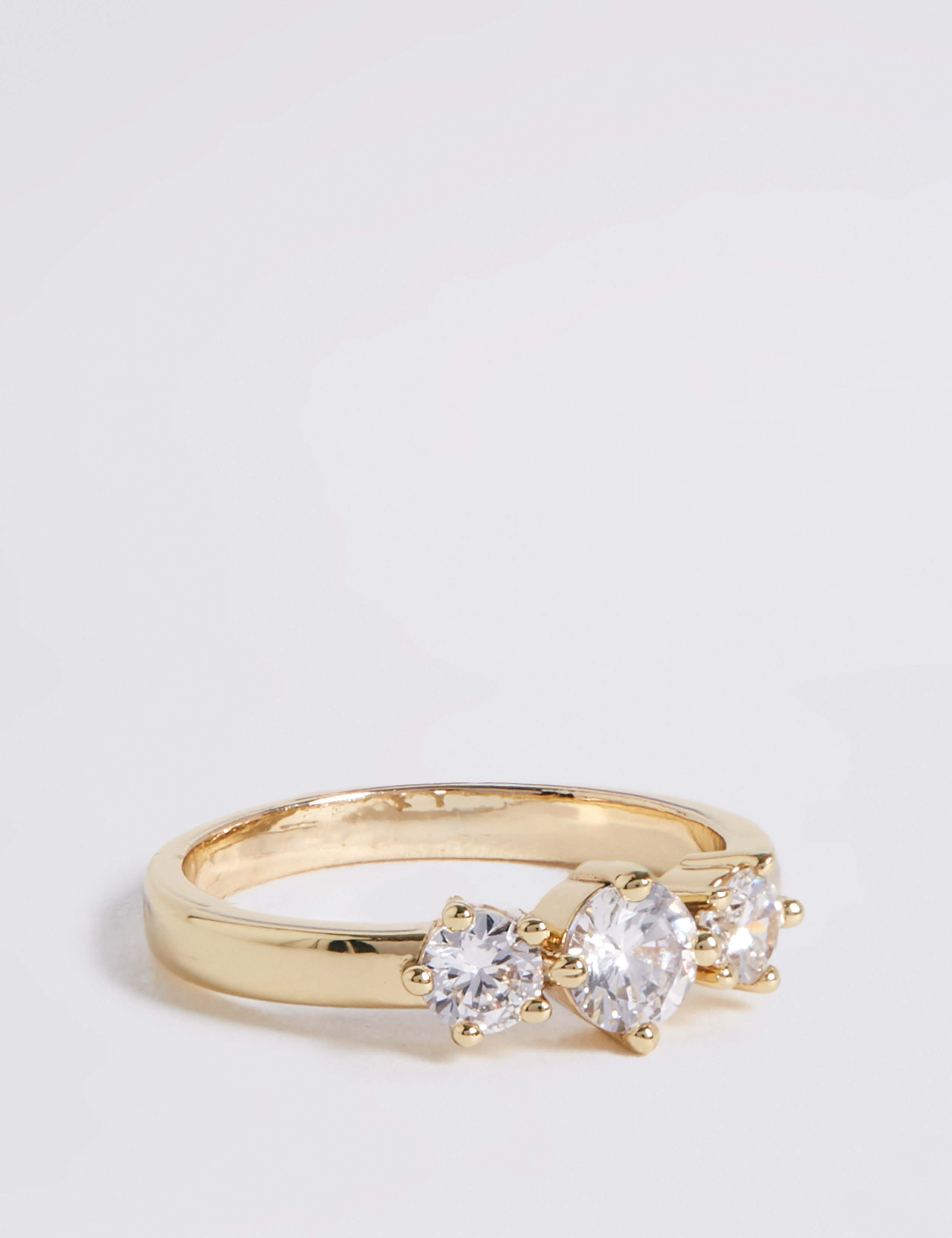Gold Plated Sparkle Ring 2 of 3