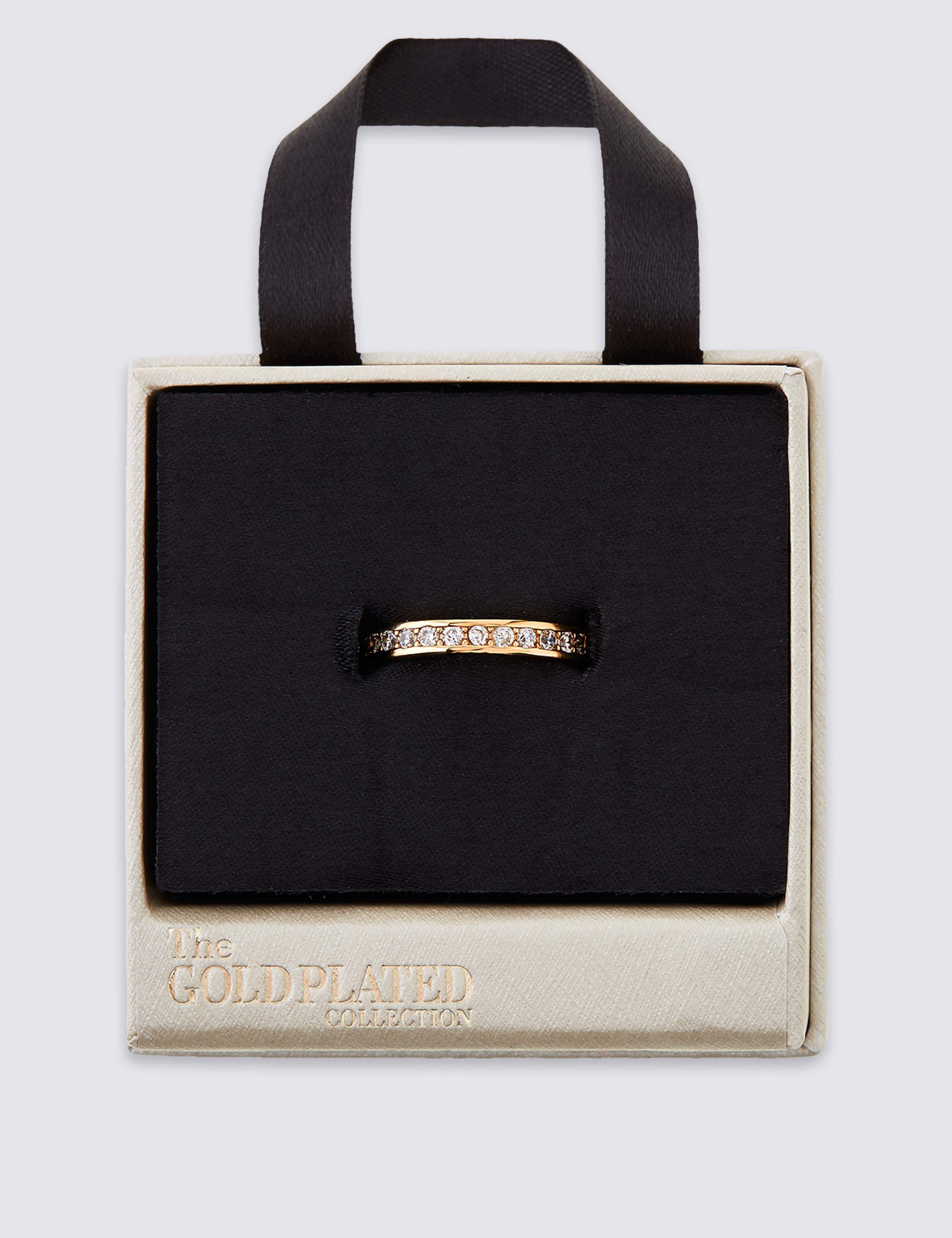 Gold Plated Shimmer Band Ring 3 of 3