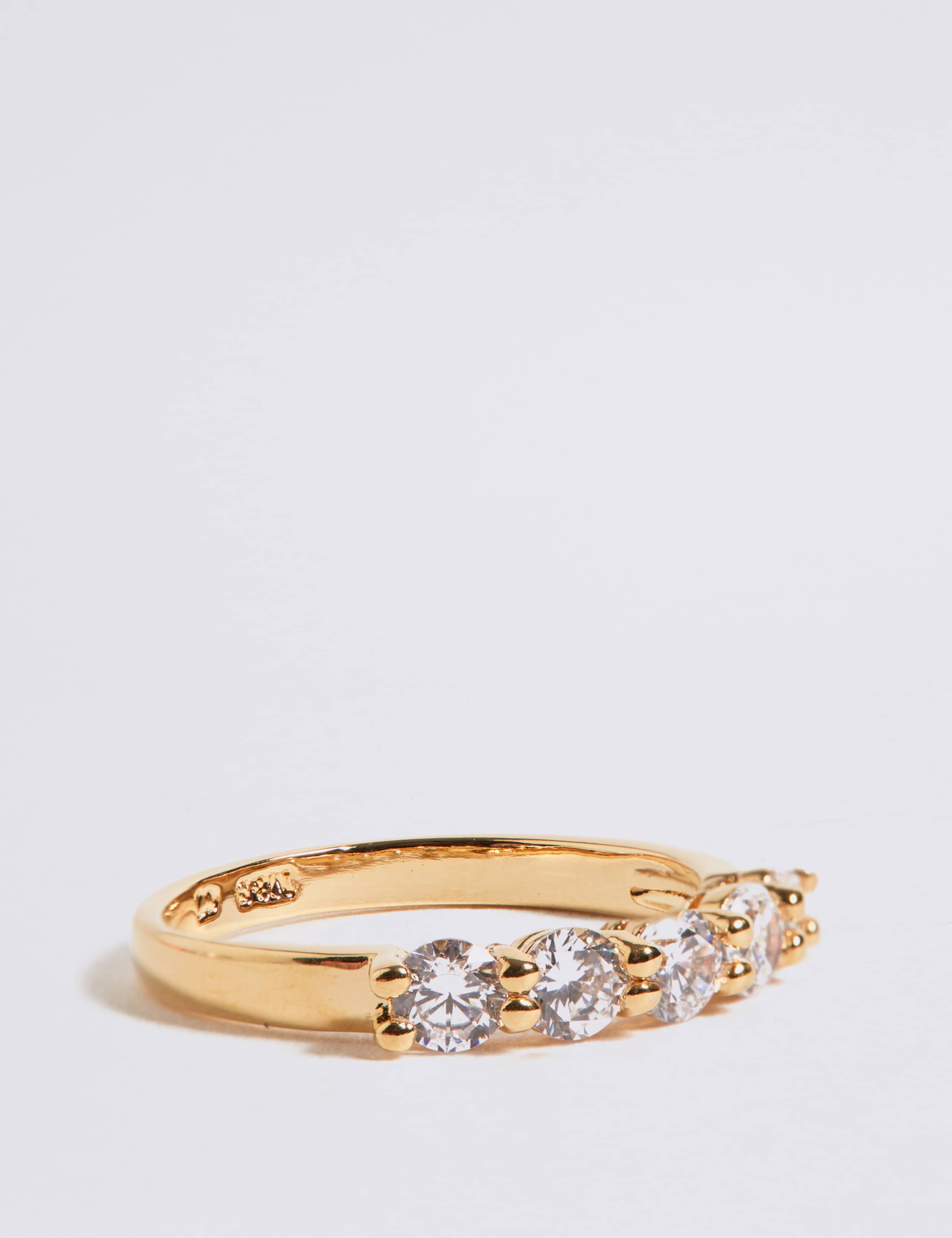 Diamanté Five Stone Ring 1 of 2