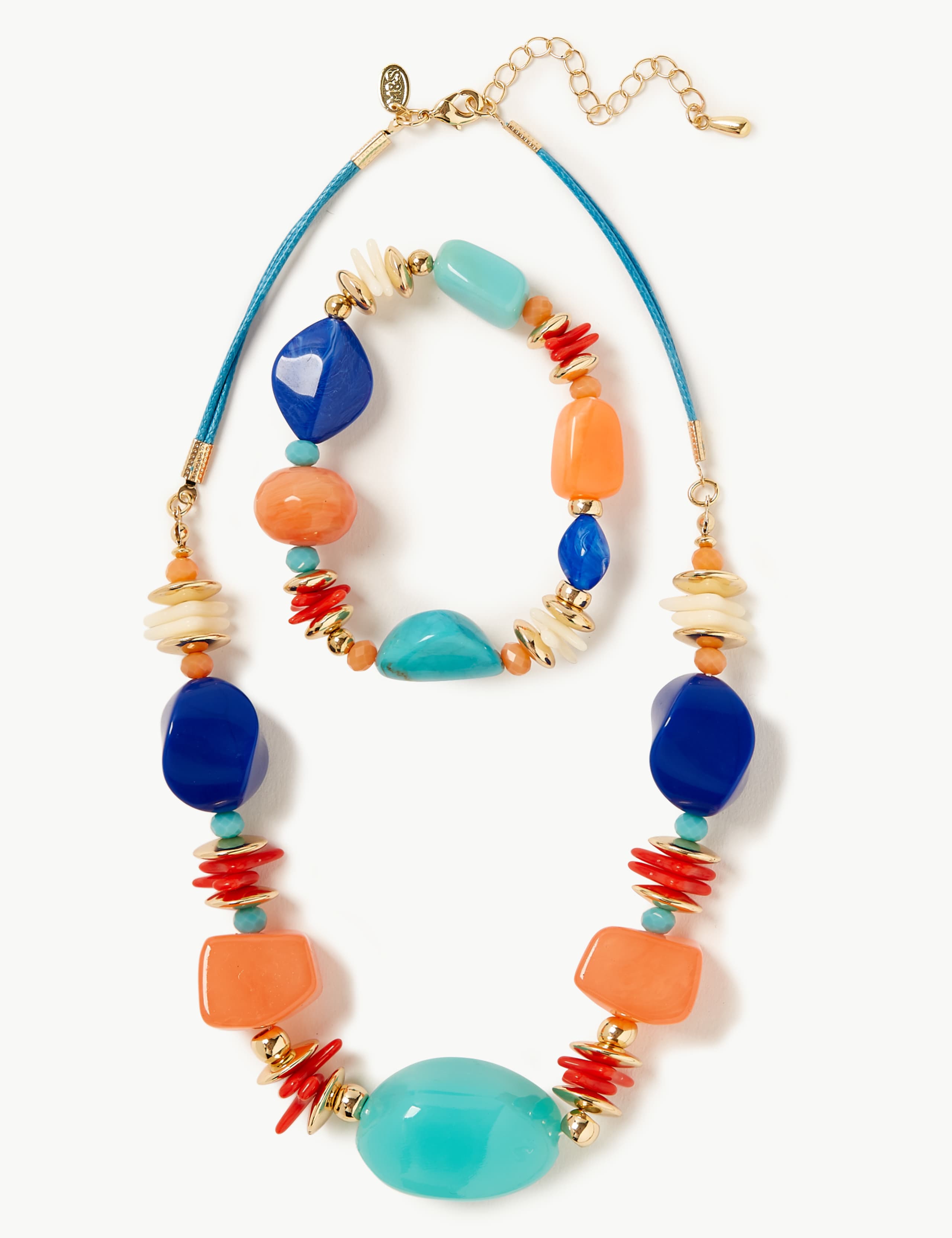 Beaded Necklace & Bracelet Set 1 of 1