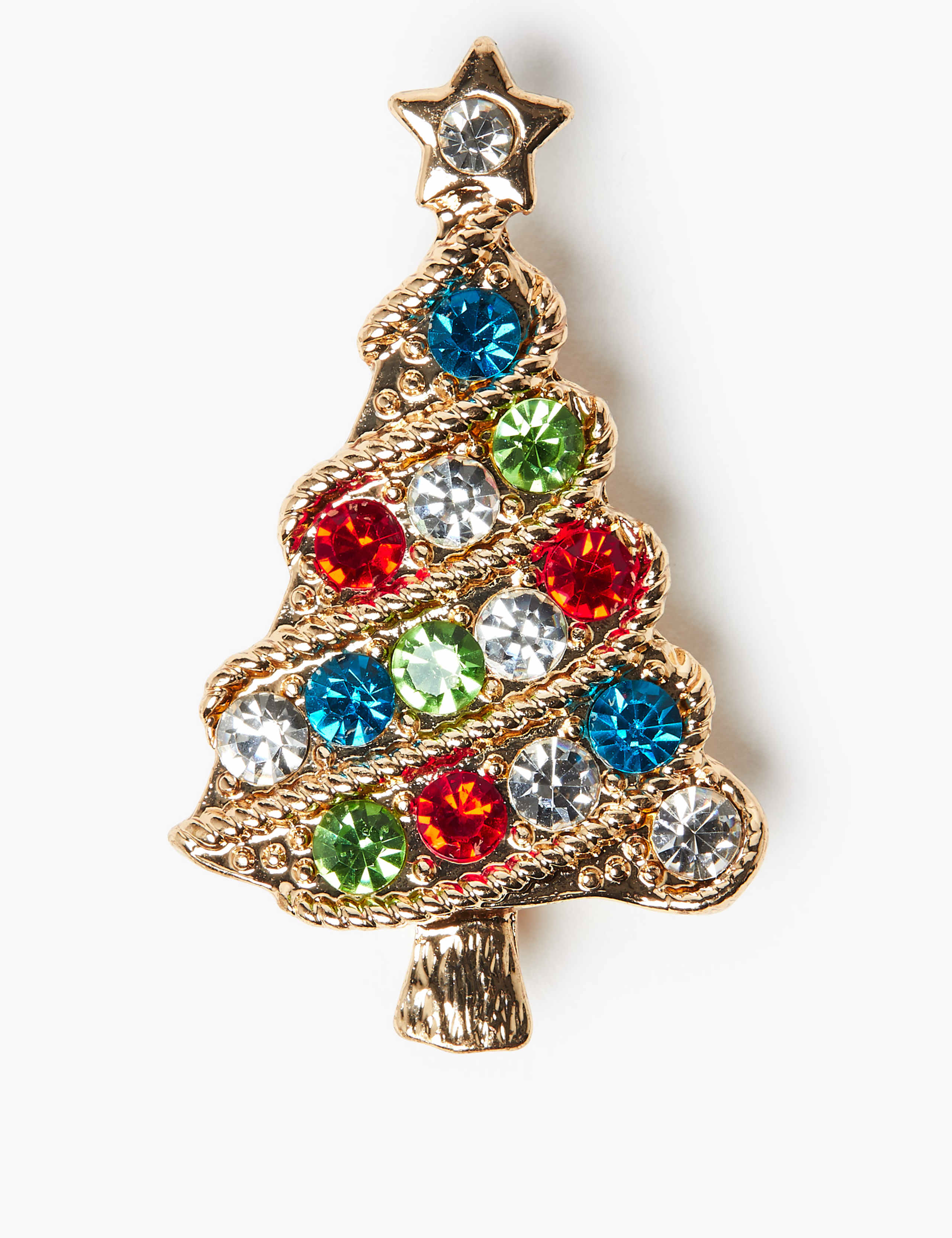 Crystal Christmas Tree Brooch 1 of 1