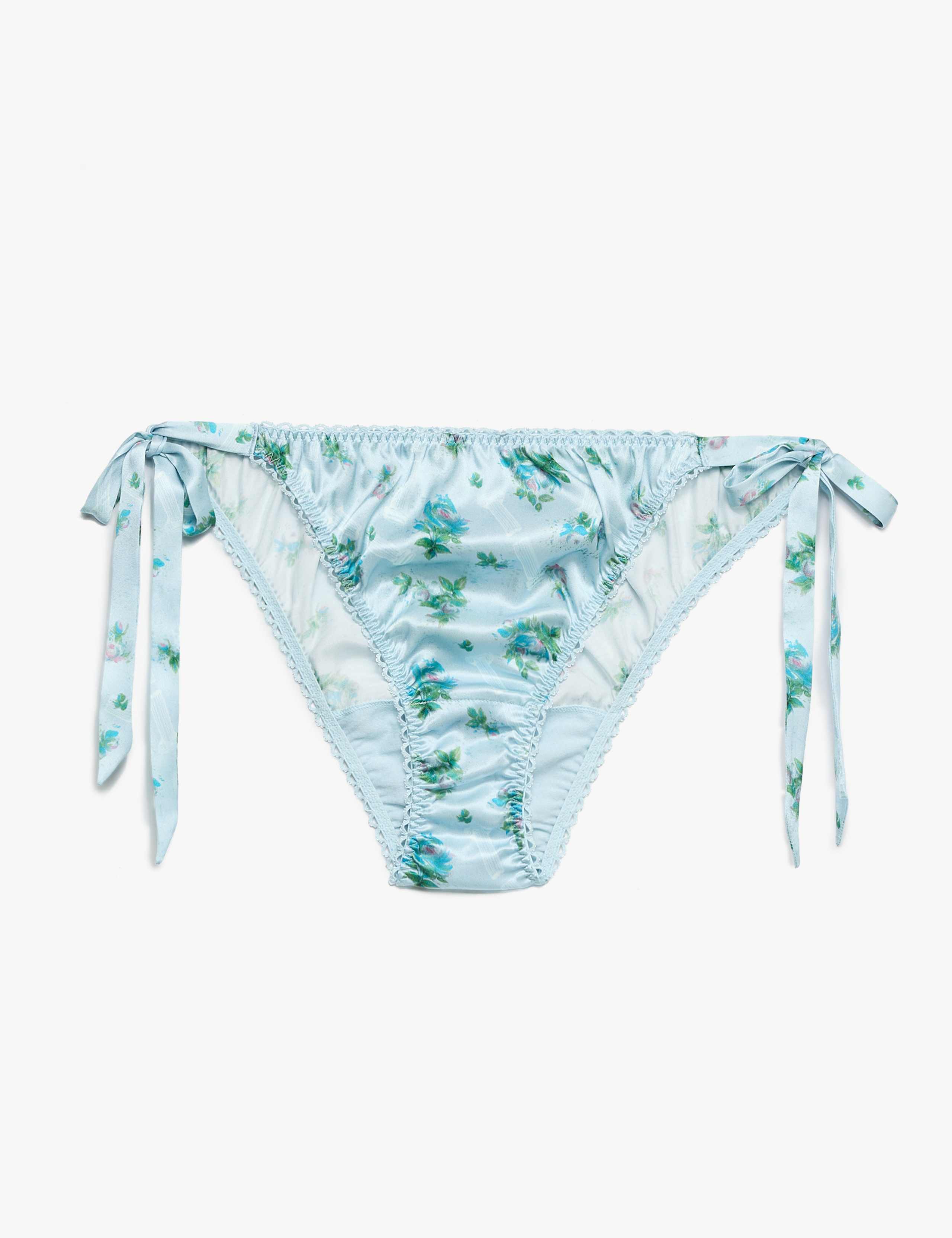 Pure Silk Tie Detail Knickers 1 of 1