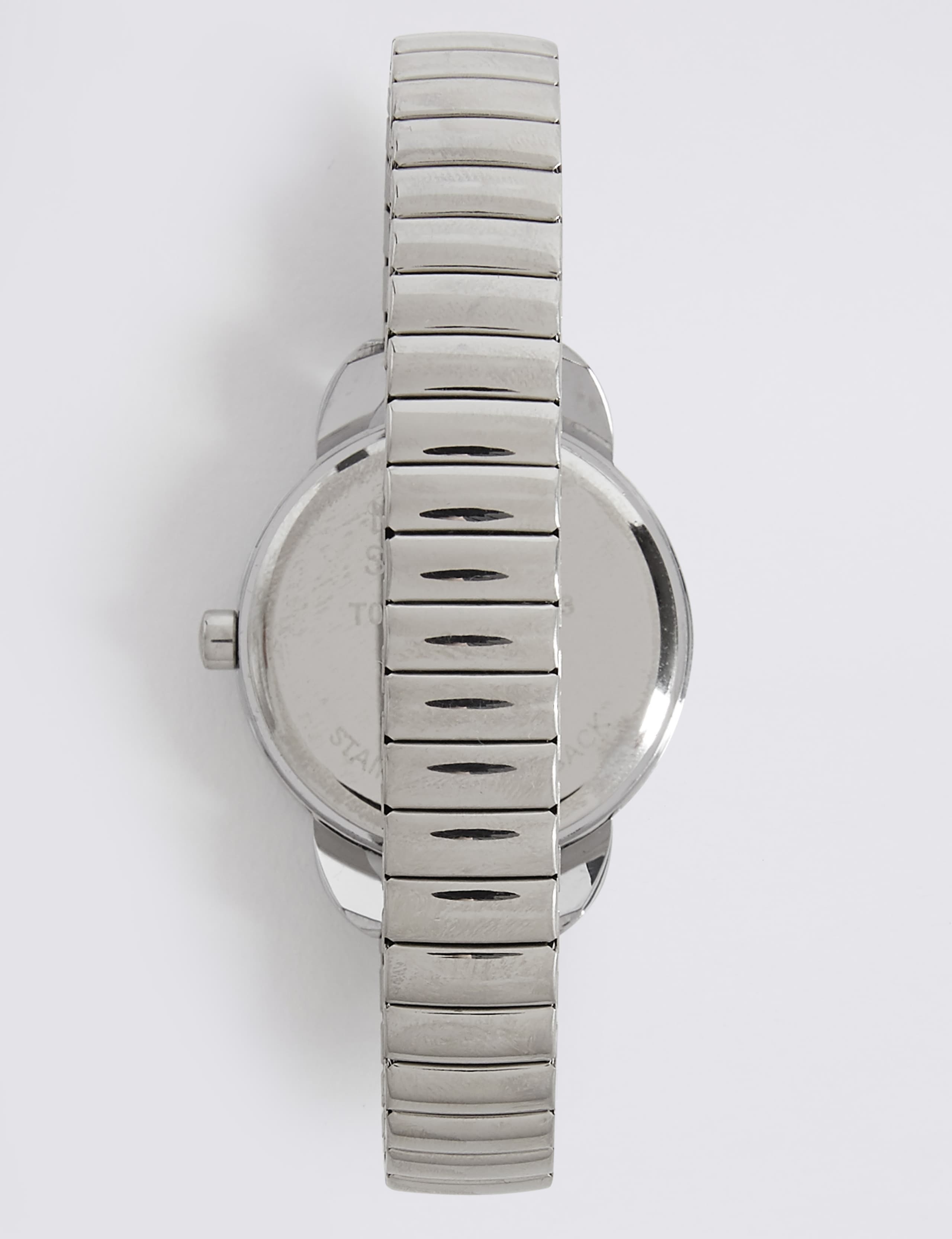 Round Face Expandable Strap Watch 4 of 4