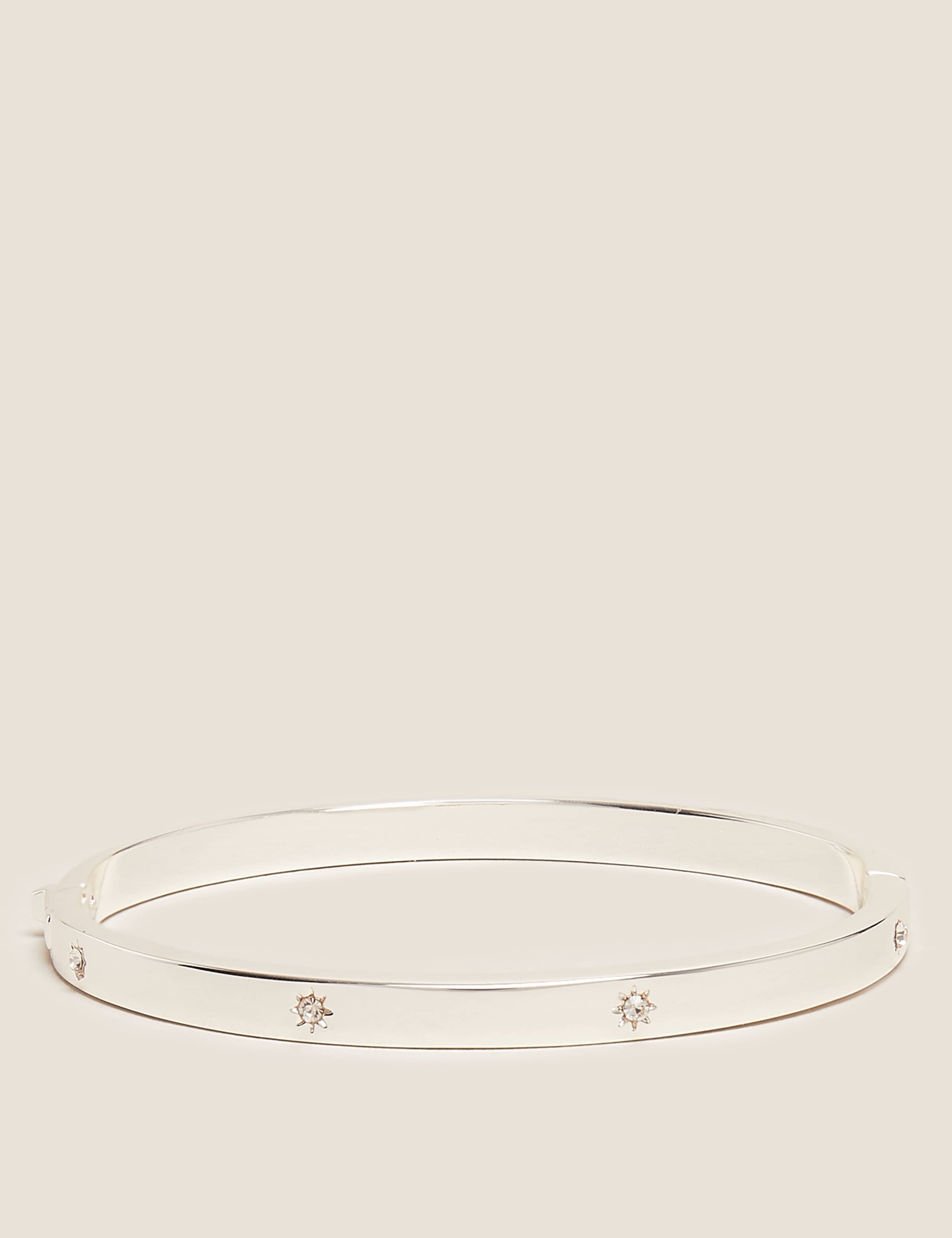 Gold Tone Sparkle Engraved Bangle 1 of 1