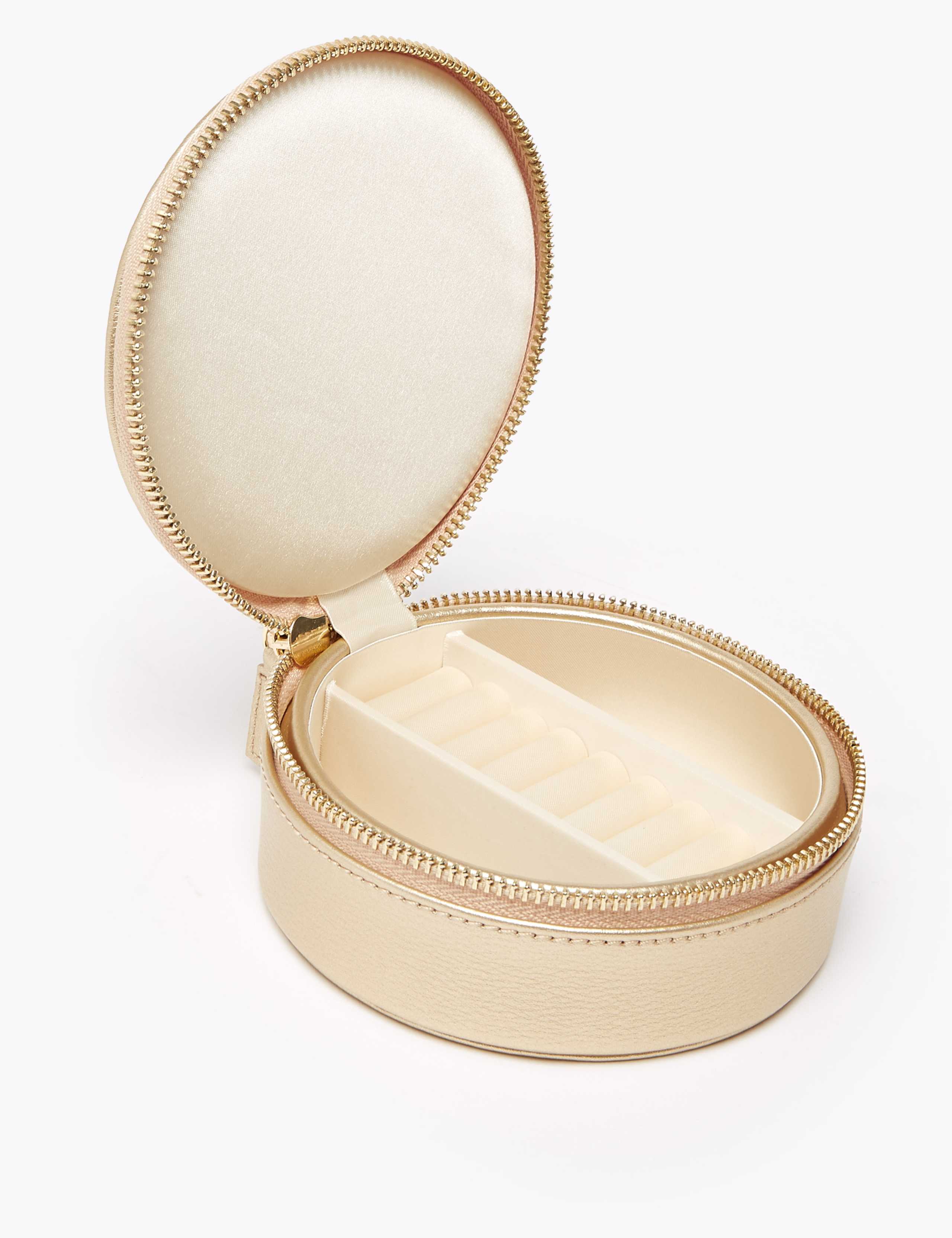 Round Embossed Jewellery Box 2 of 3