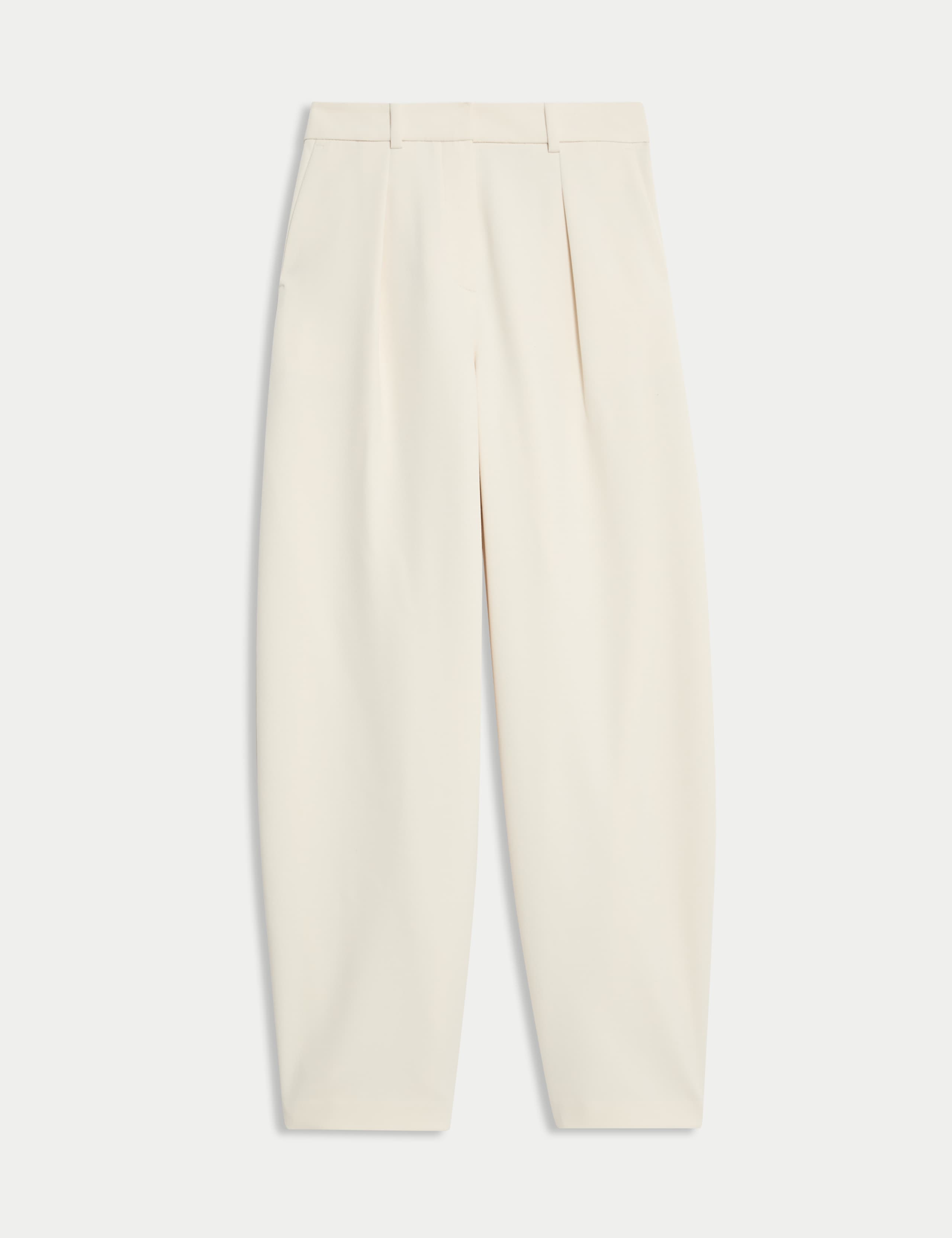 Tailored Pleat Front Barrel Leg Trousers 2 of 8