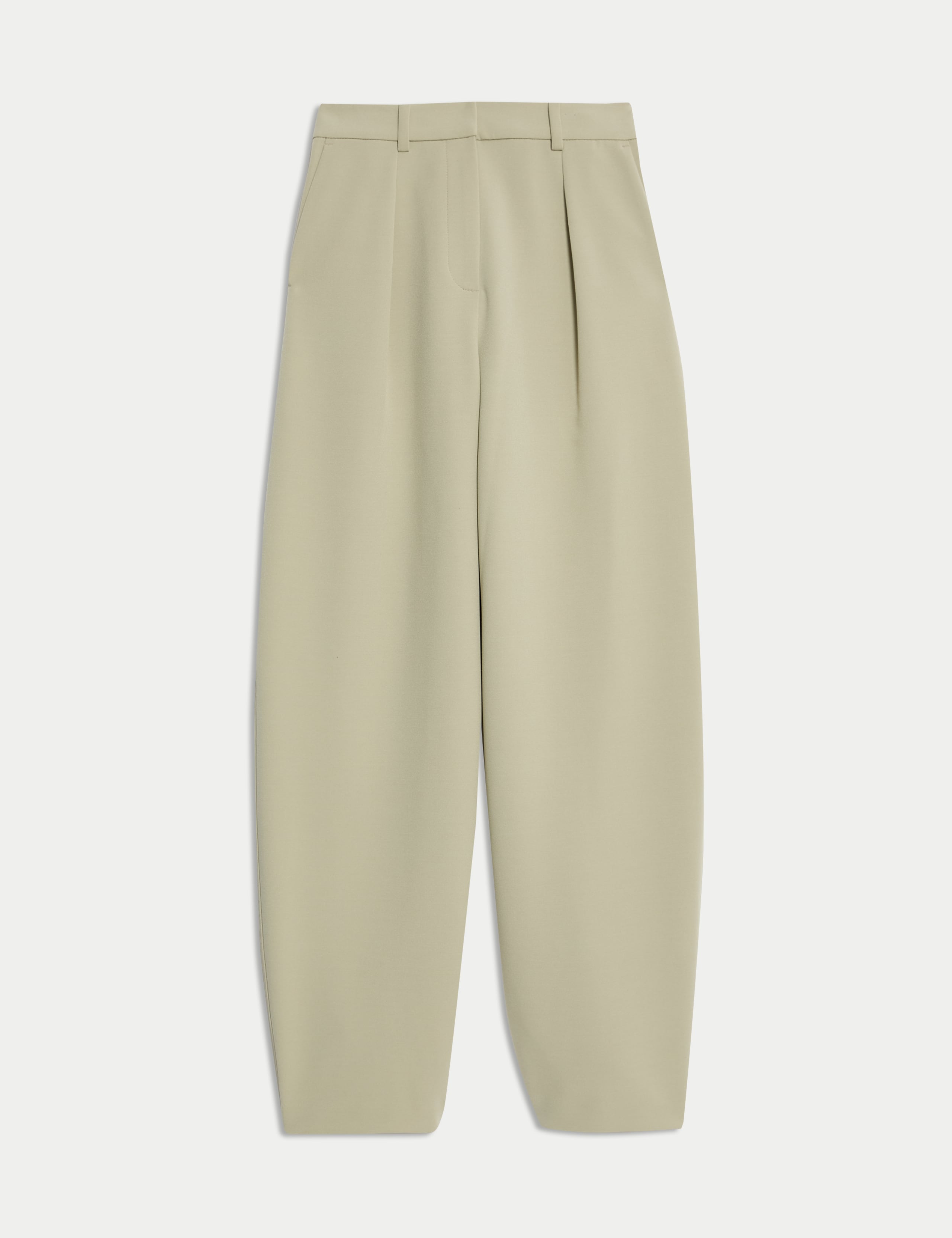 Tailored Pleat Front Barrel Leg Trousers 2 of 7