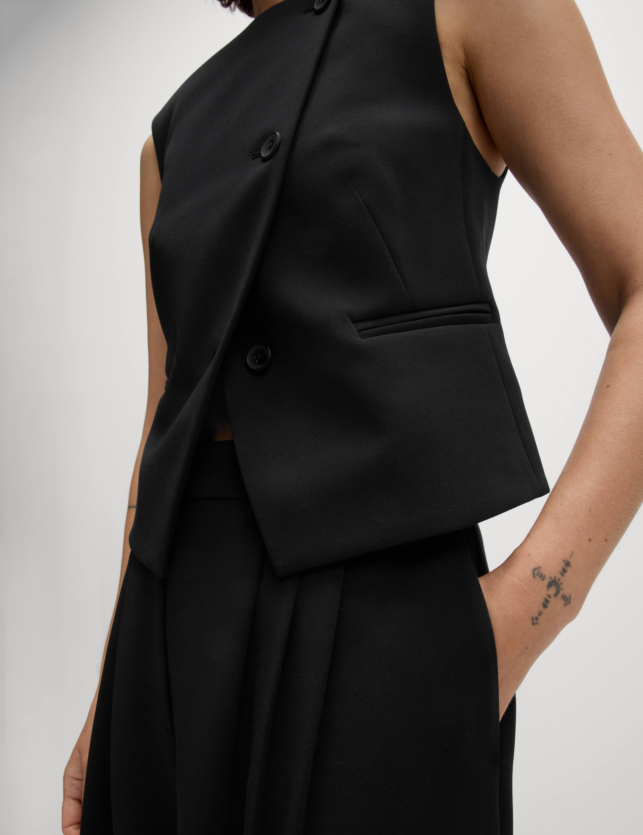 Tailored Pleat Front Wide Leg Trousers 5 of 6