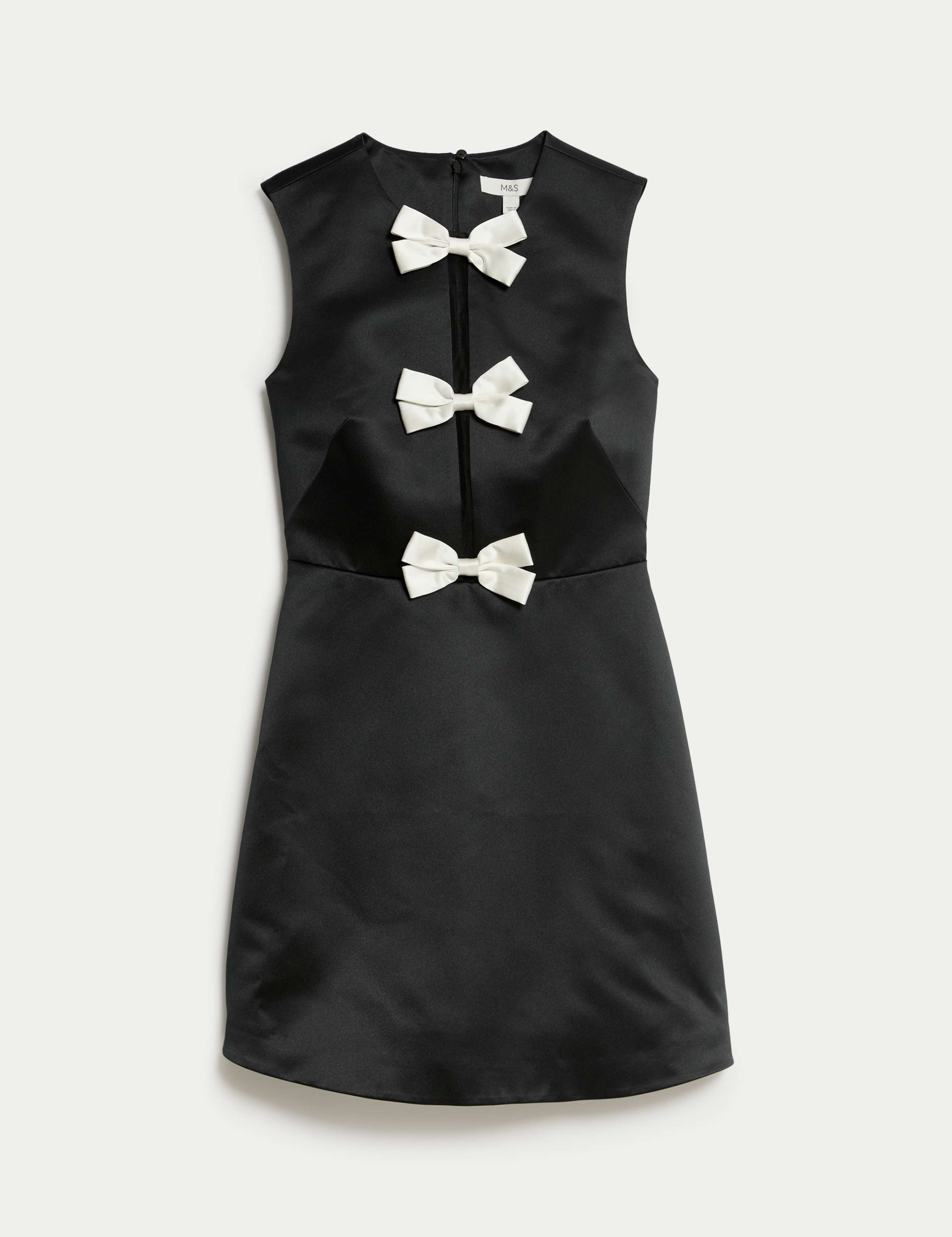 Bow Detail Mini Waisted Dress 2 of 6