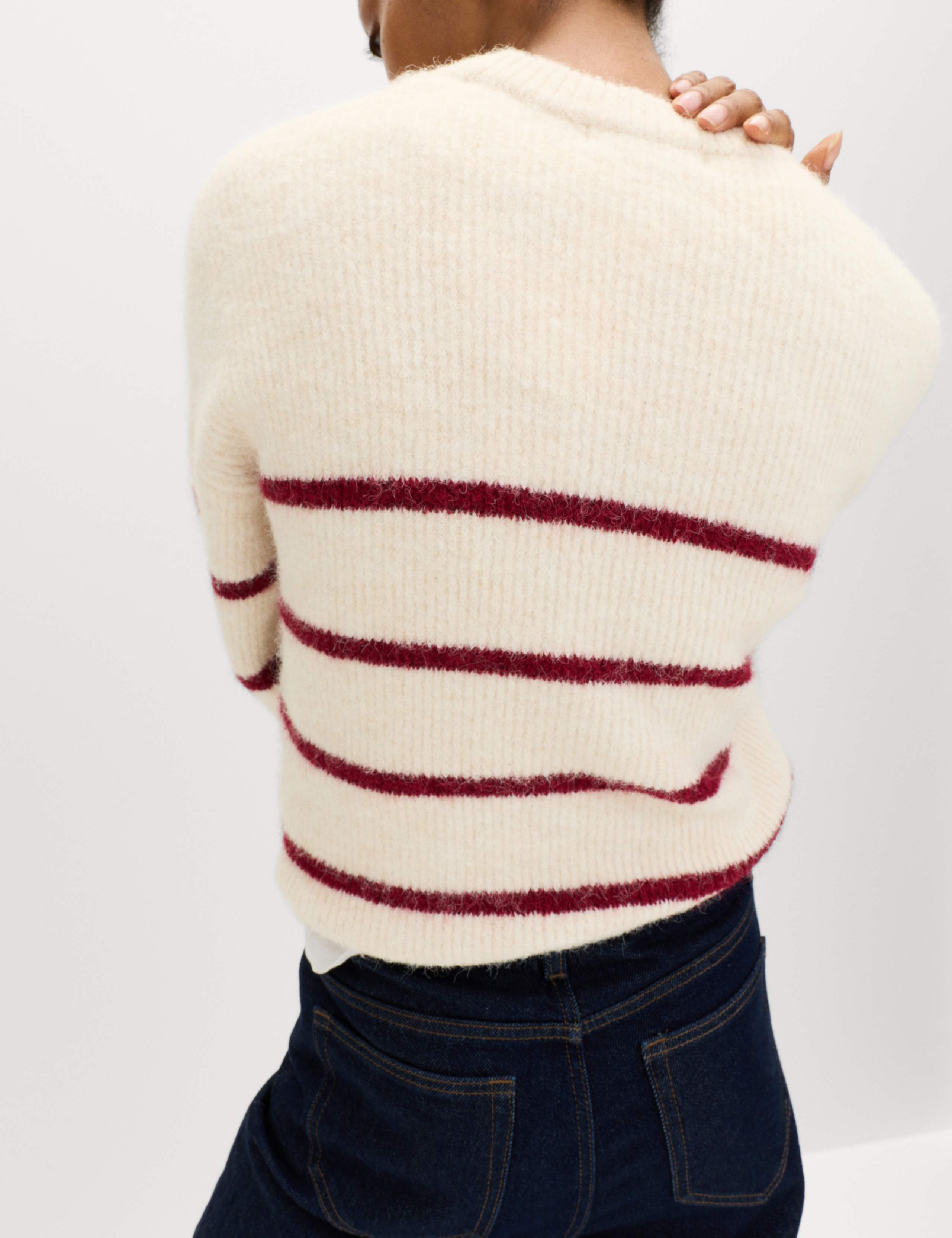 Striped Cropped Jumper With Wool 4 of 6