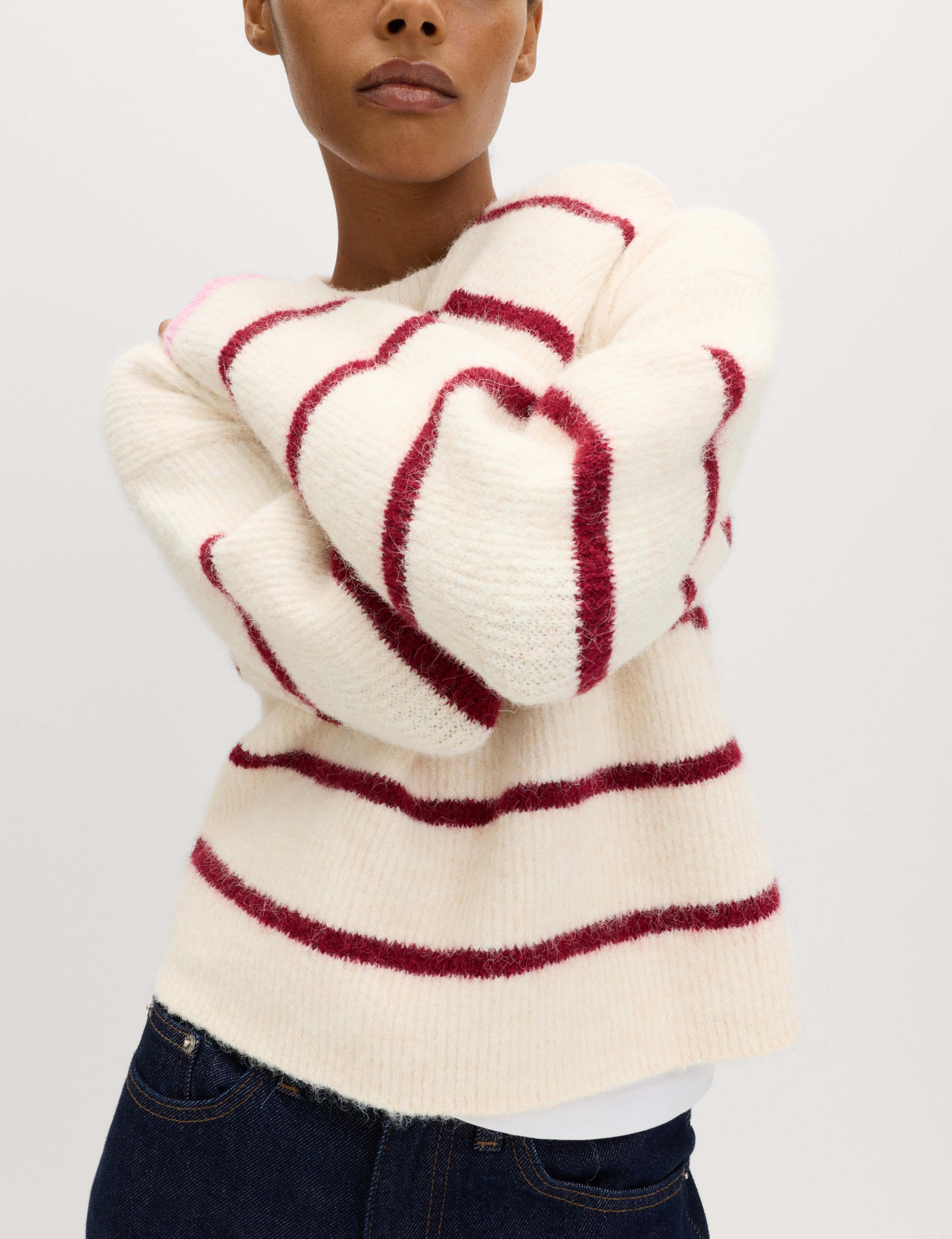Striped Cropped Jumper With Wool 6 of 6