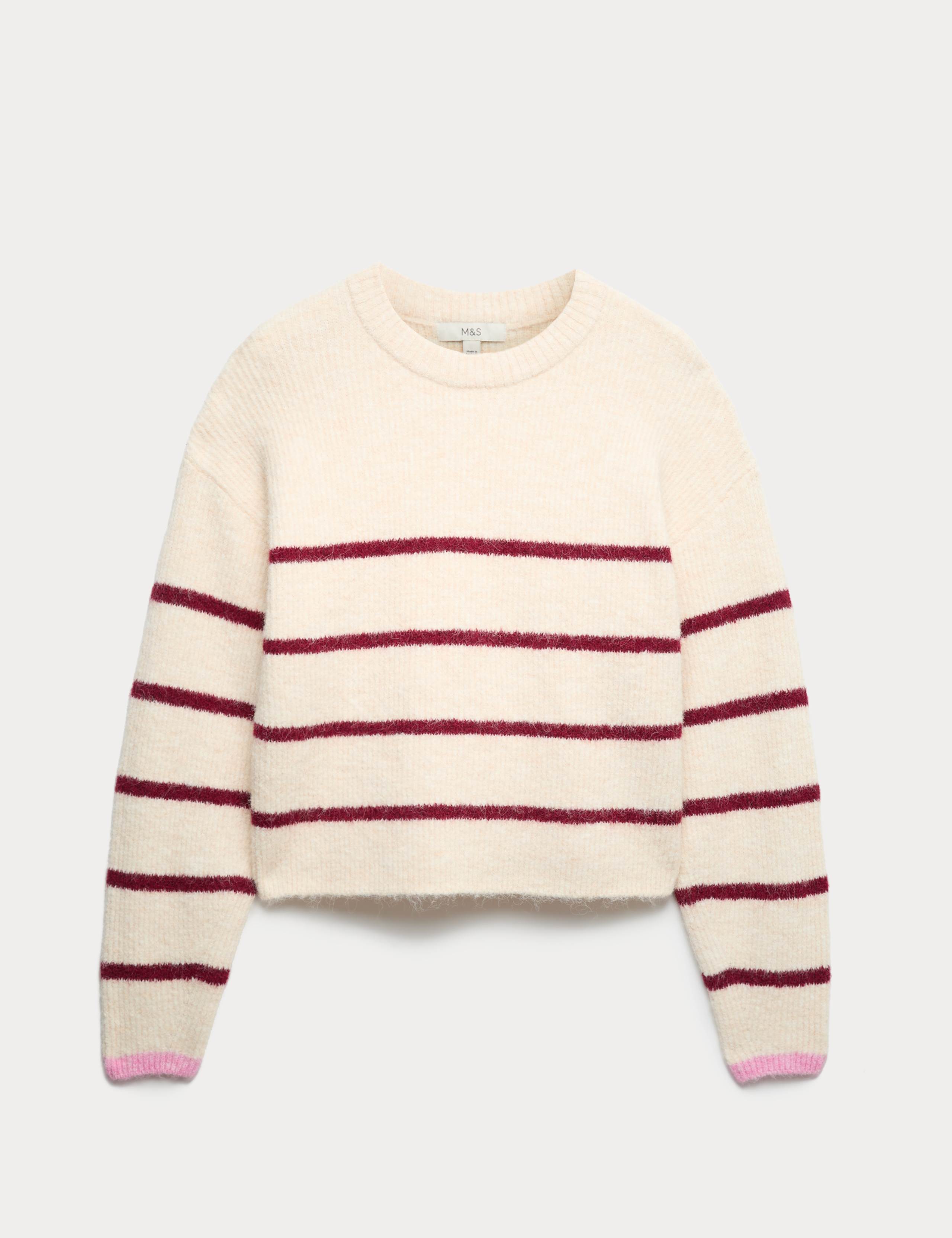 Striped Cropped Jumper With Wool 2 of 6