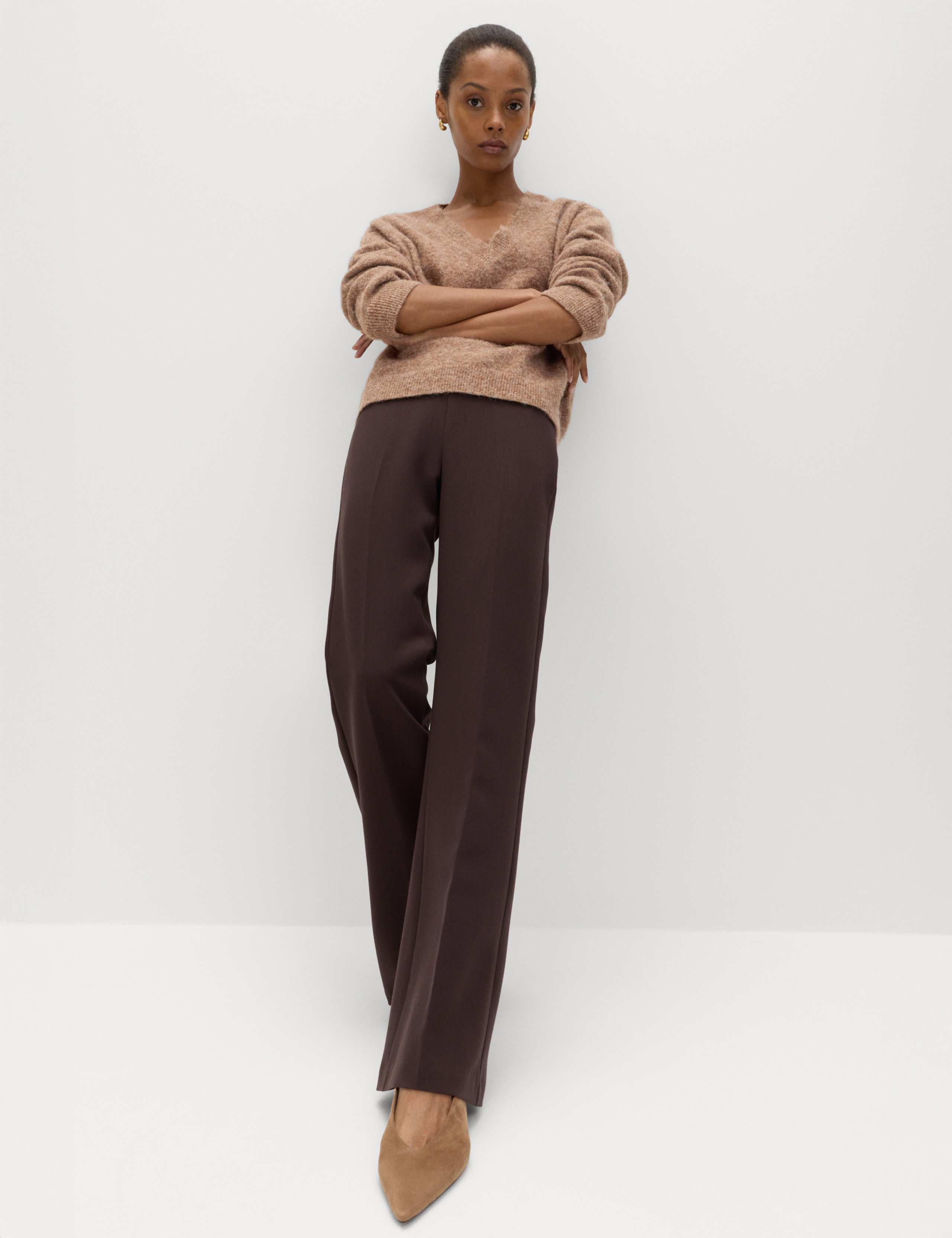 V-Neck Relaxed Jumper With Wool 3 of 5