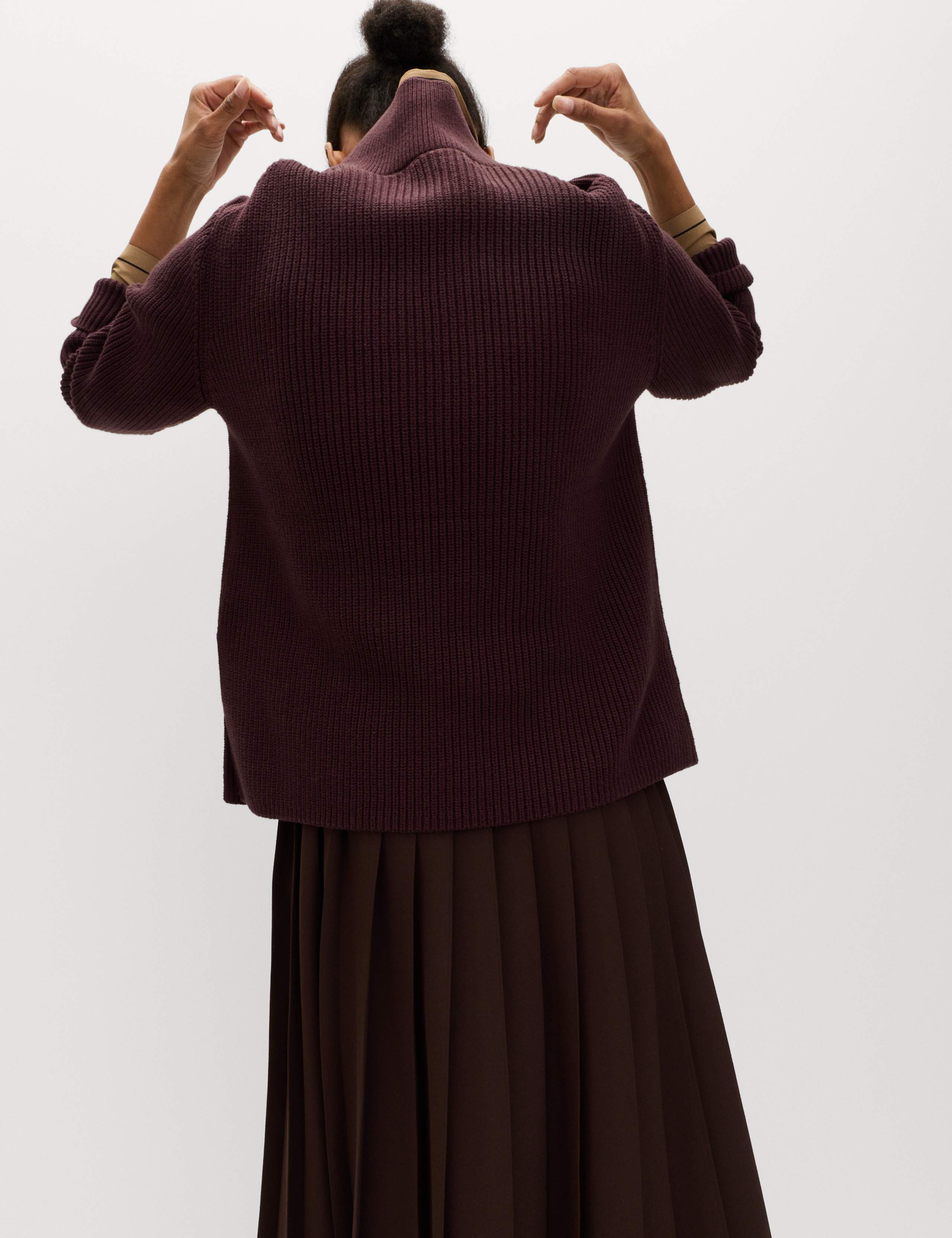 Cotton Rich Ribbed Longline Jumper 6 of 6