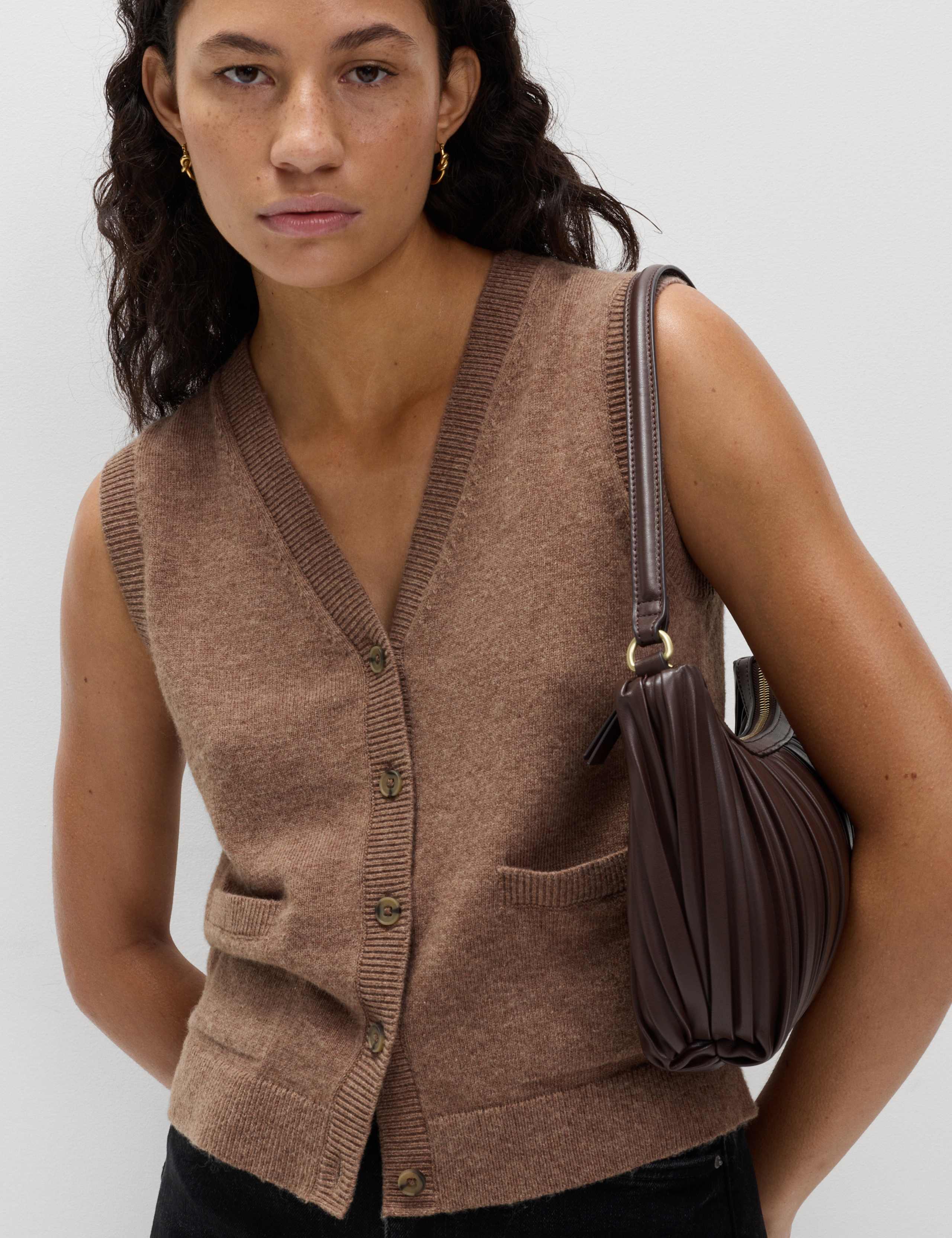 Lambswool Blend Knitted Waistcoat 1 of 5