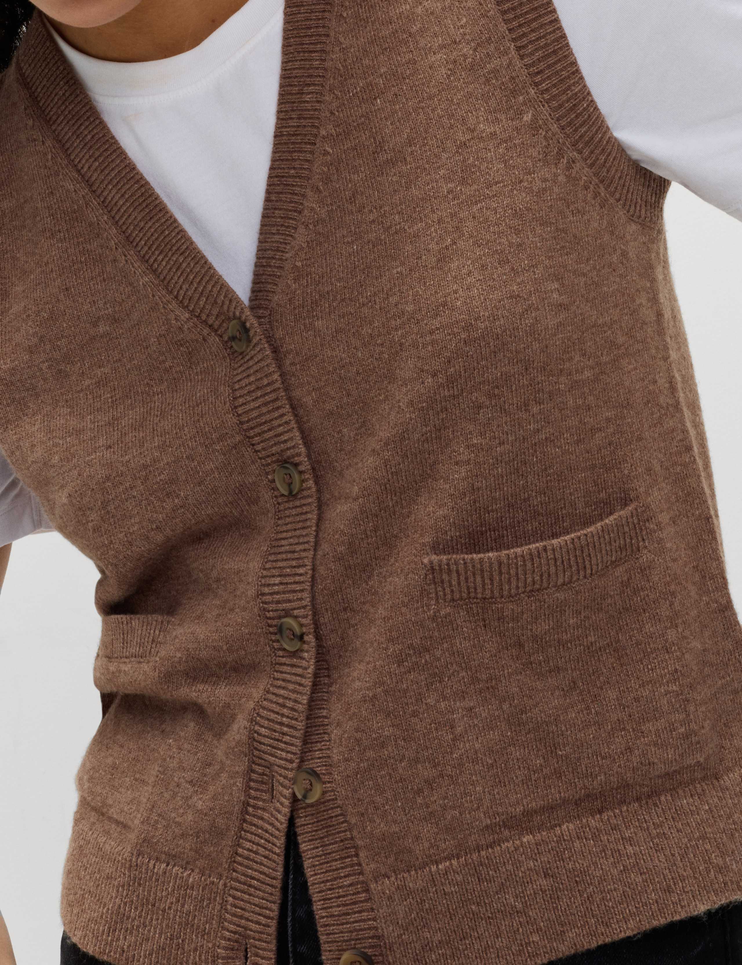 Lambswool Blend Knitted Waistcoat 3 of 5