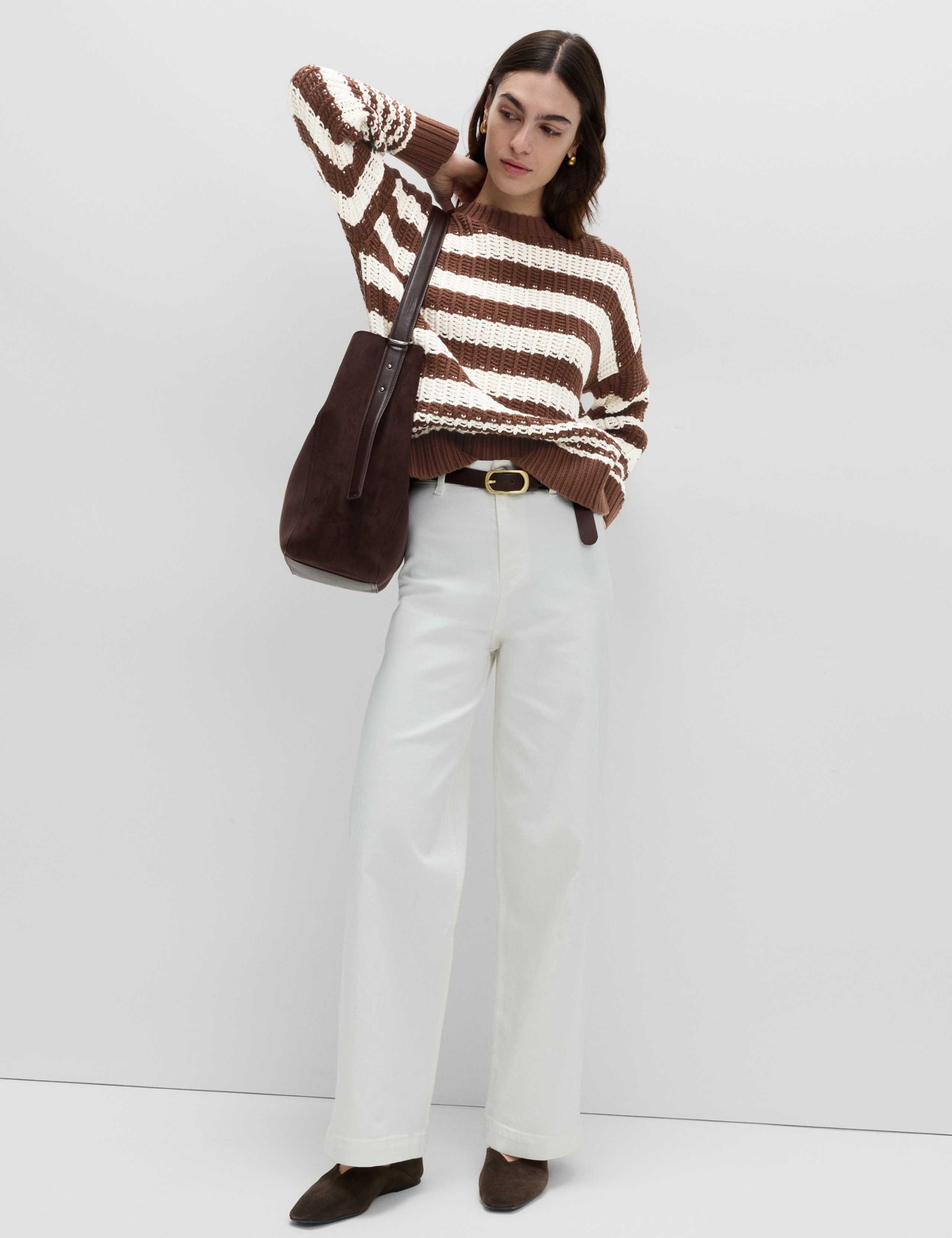Cotton Rich Striped Relaxed Jumper 3 of 6