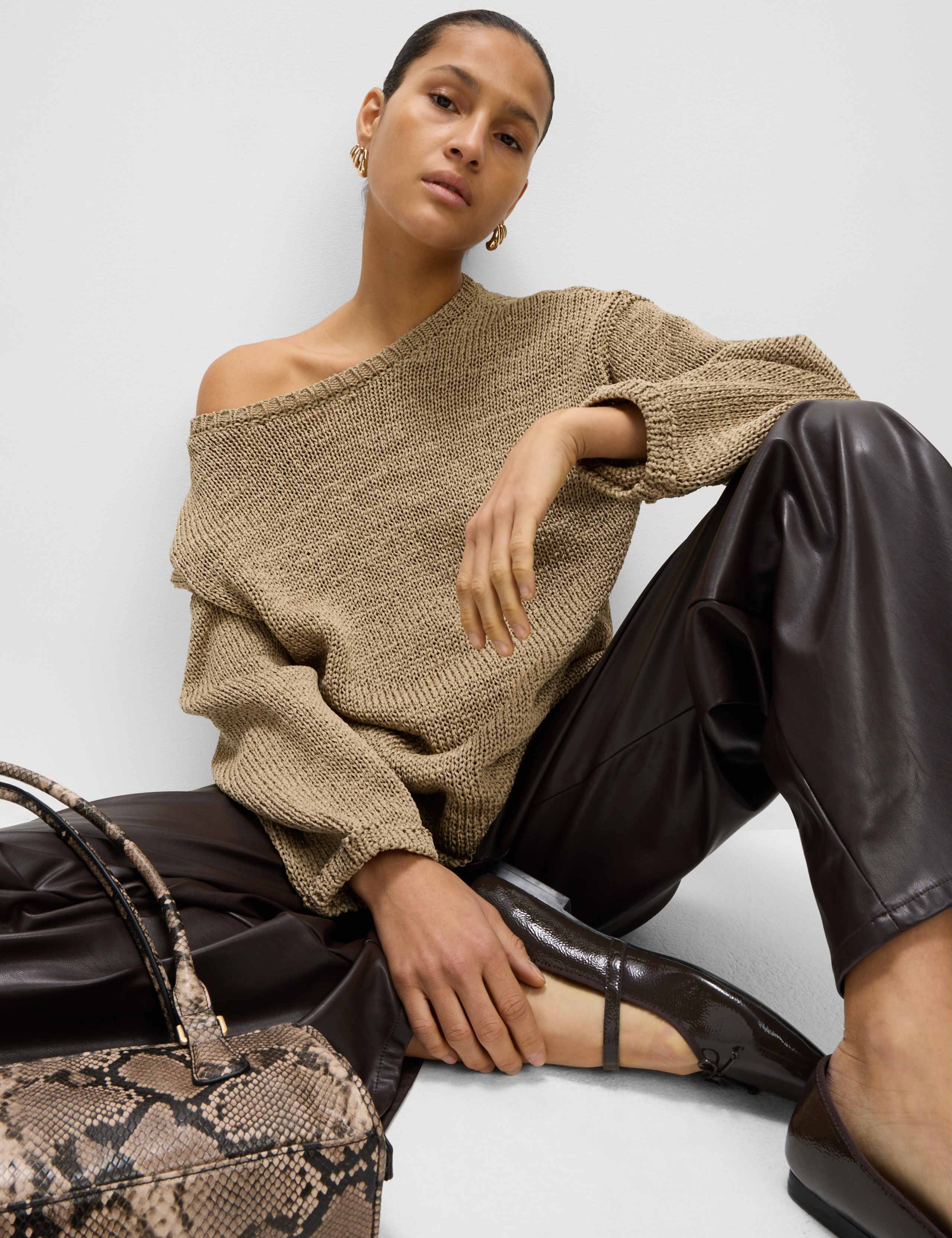 Textured Crew Neck Jumper 1 of 6