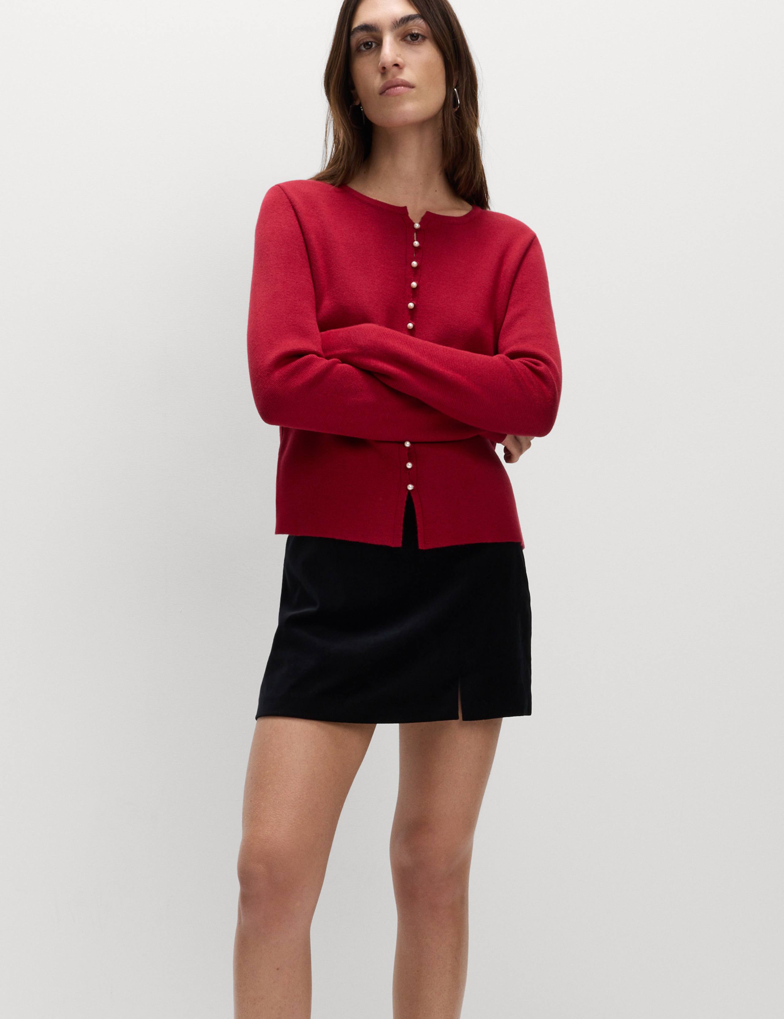 Soft Touch Fitted Cardigan 4 of 4