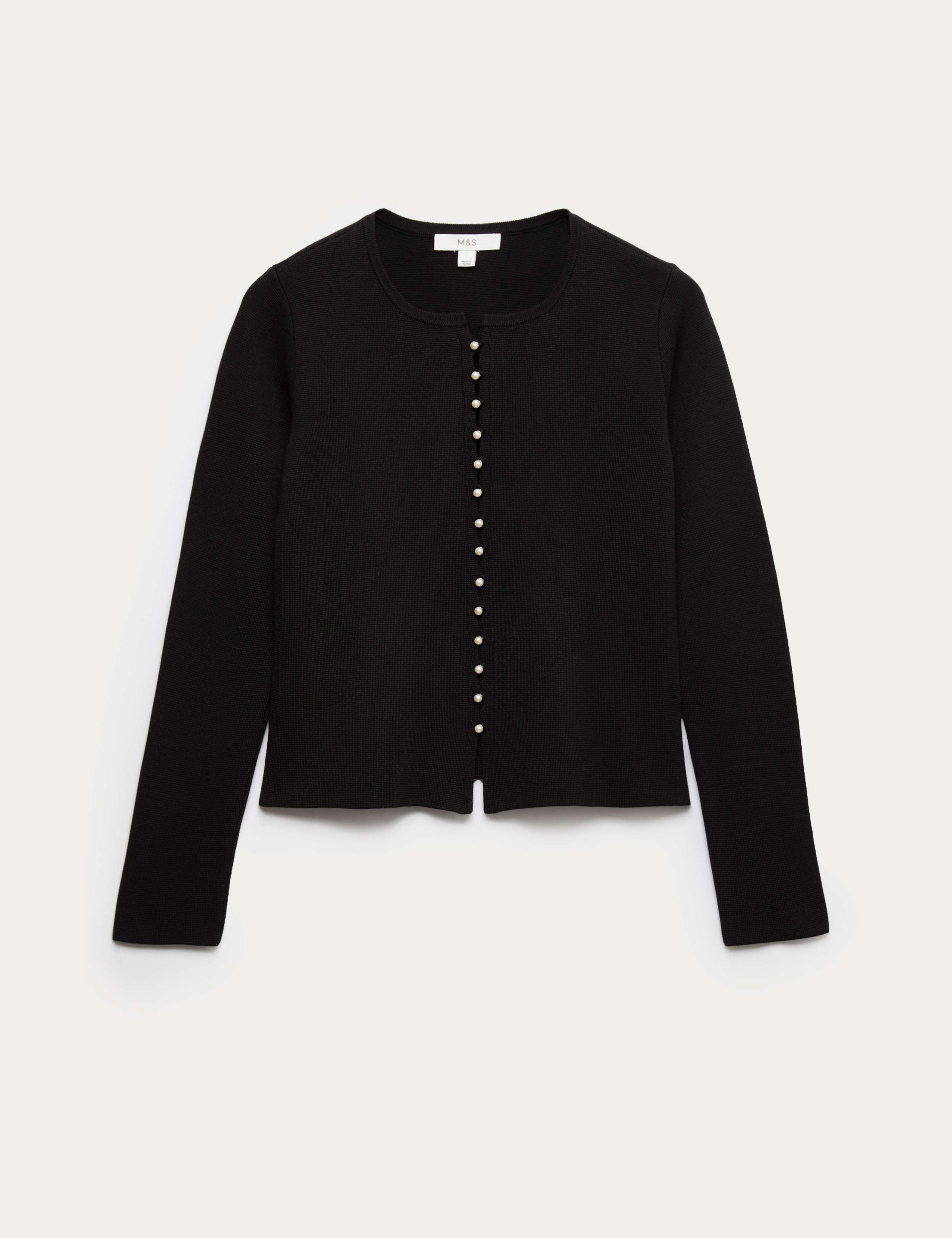 Soft Touch Button Through Fitted Cardigan 2 of 5