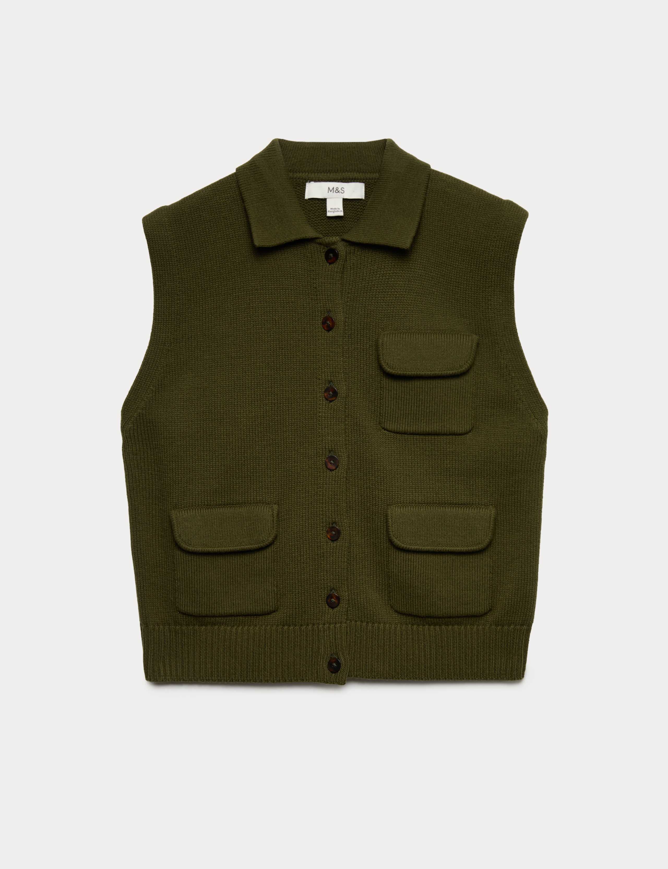 Cotton Rich Pocket Knitted Waistcoat 2 of 7