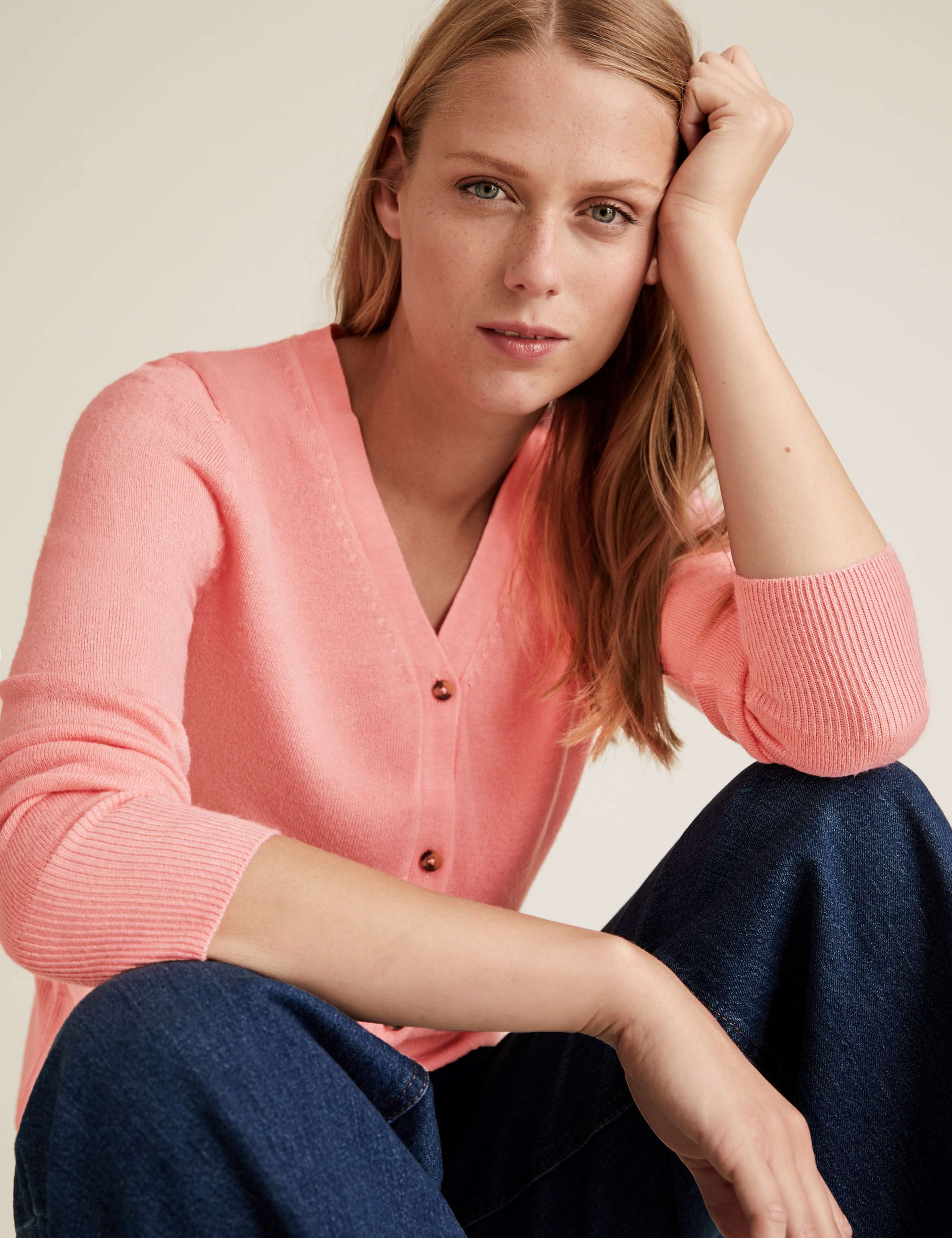 Supersoft V-Neck Button Front Cardigan 1 of 4