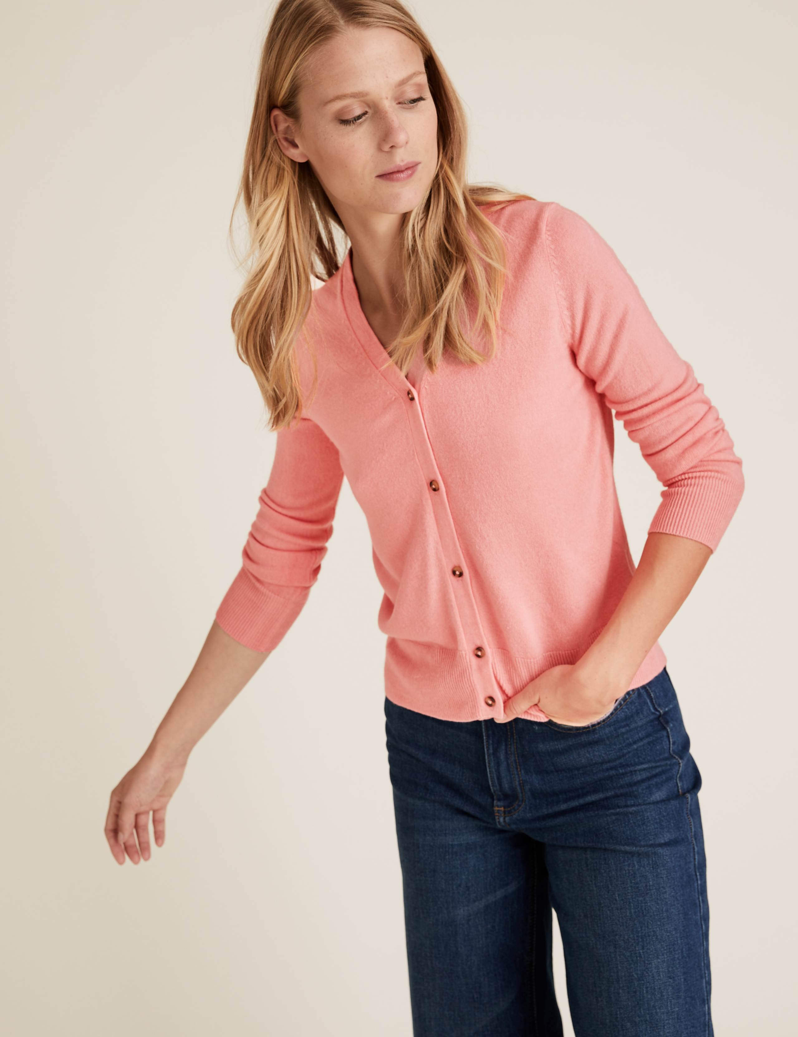 Supersoft V-Neck Button Front Cardigan 3 of 4