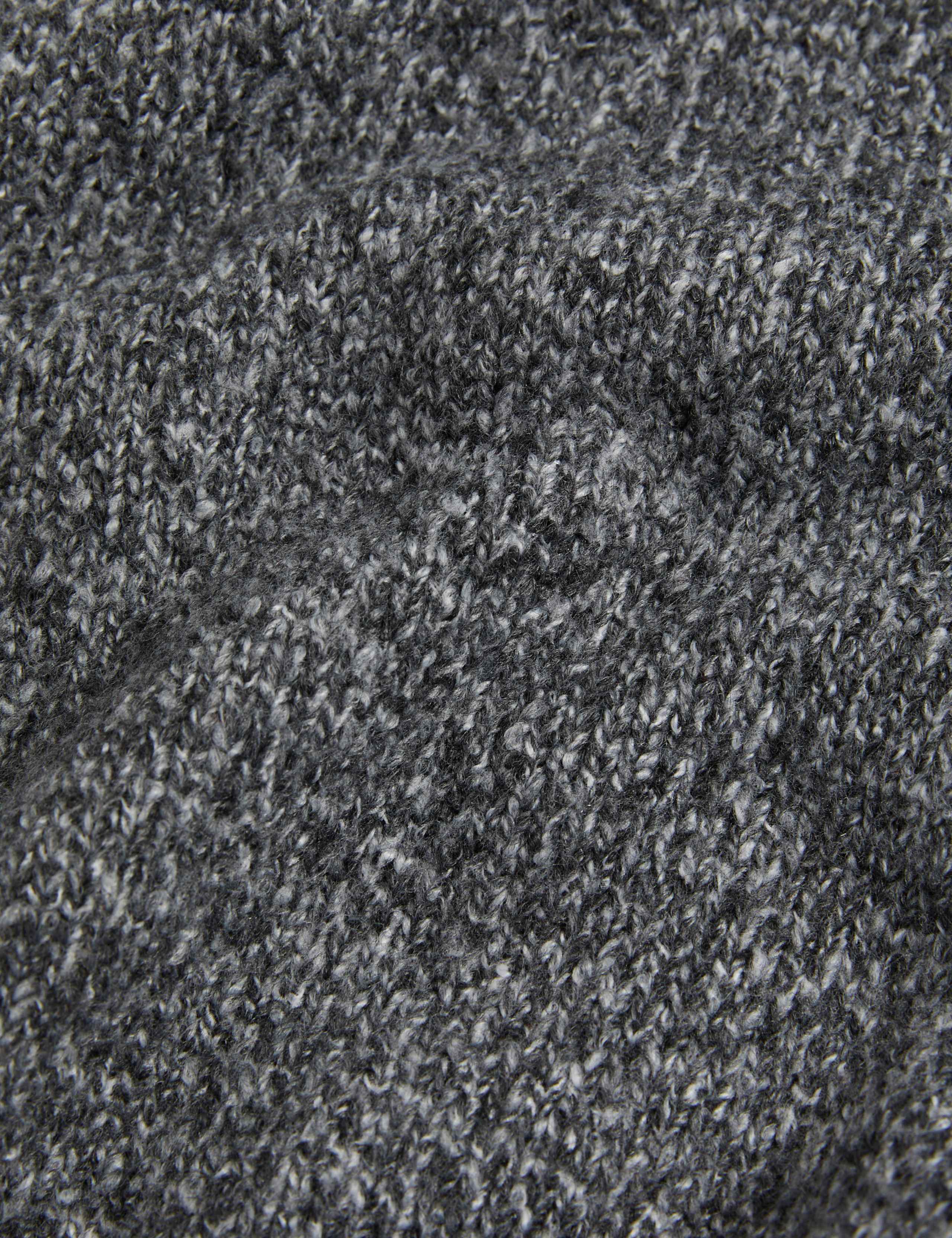 Textured V-Neck Relaxed Cardigan 6 of 6