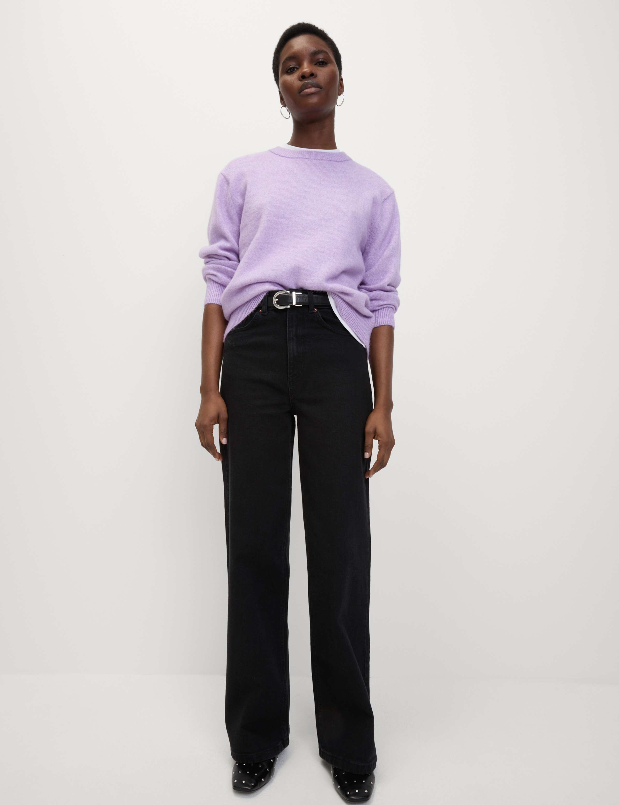 Textured Relaxed Jumper with Alpaca 3 of 6