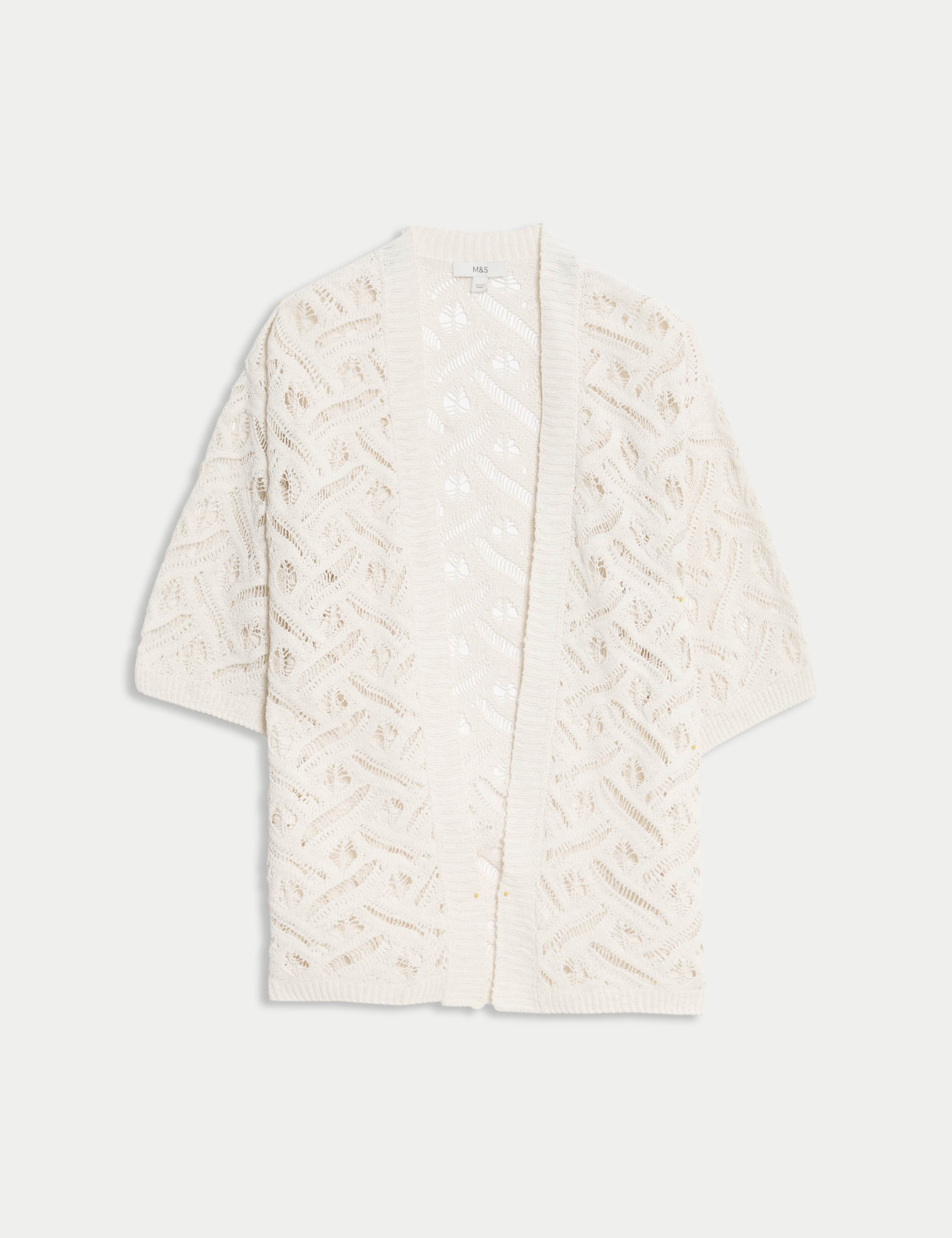 Textured Edge to Edge Longline Cardigan 2 of 6