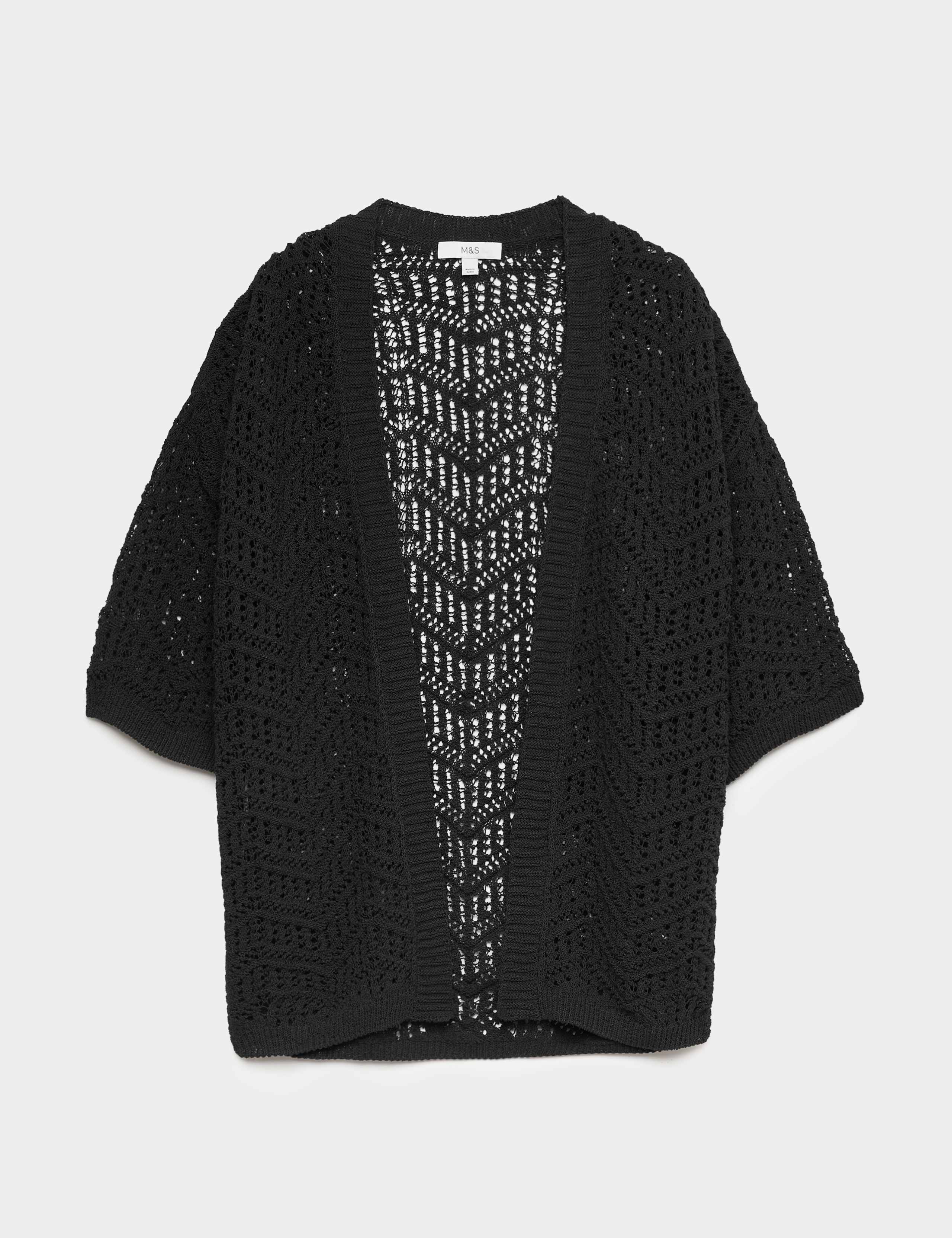 Textured Edge to Edge Longline Cardigan 2 of 5