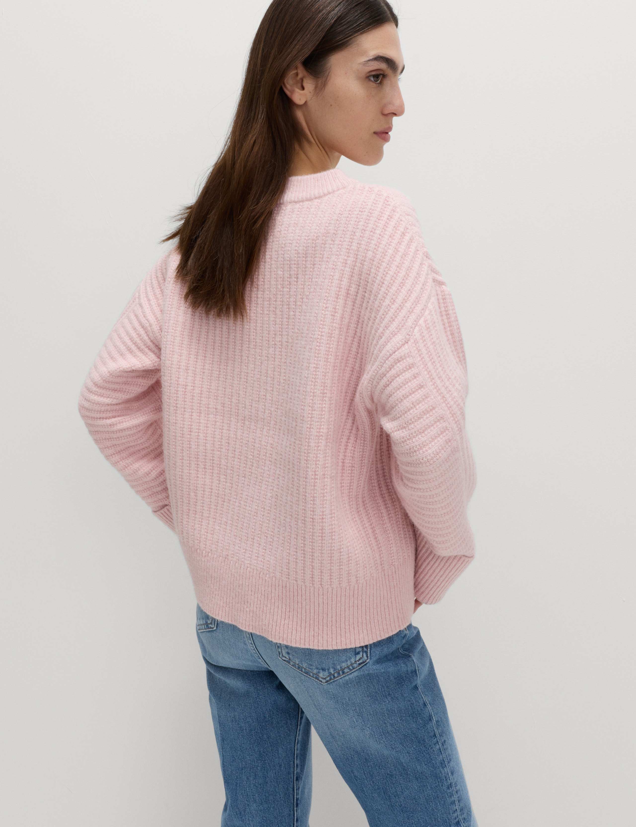 Ribbed Relaxed Jumper with Alpaca 5 of 5