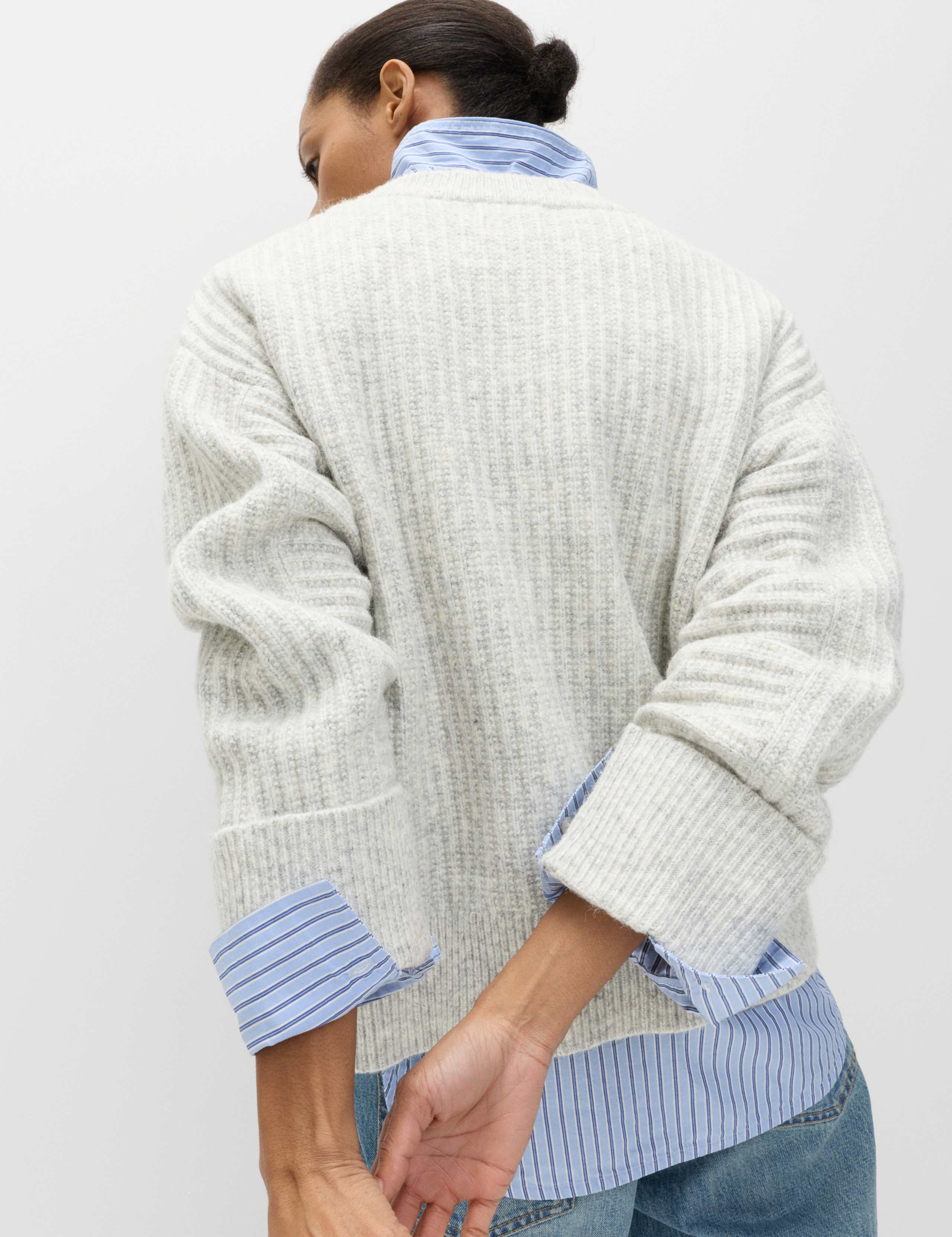Ribbed Relaxed Jumper with Alpaca 4 of 6