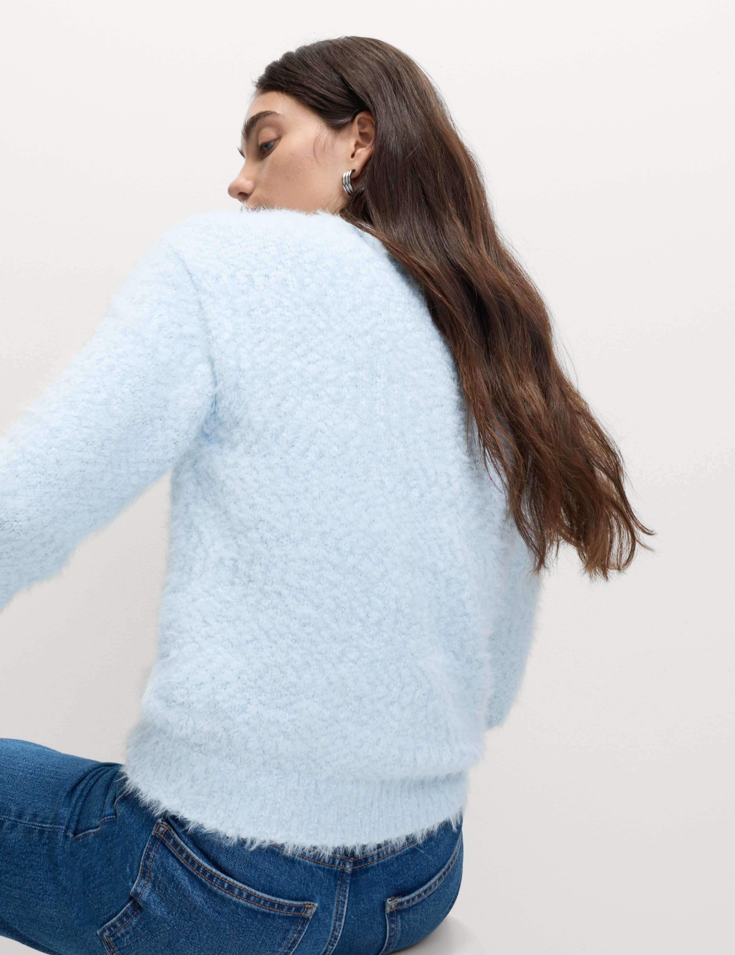 Textured Crew Neck Jumper 3 of 7