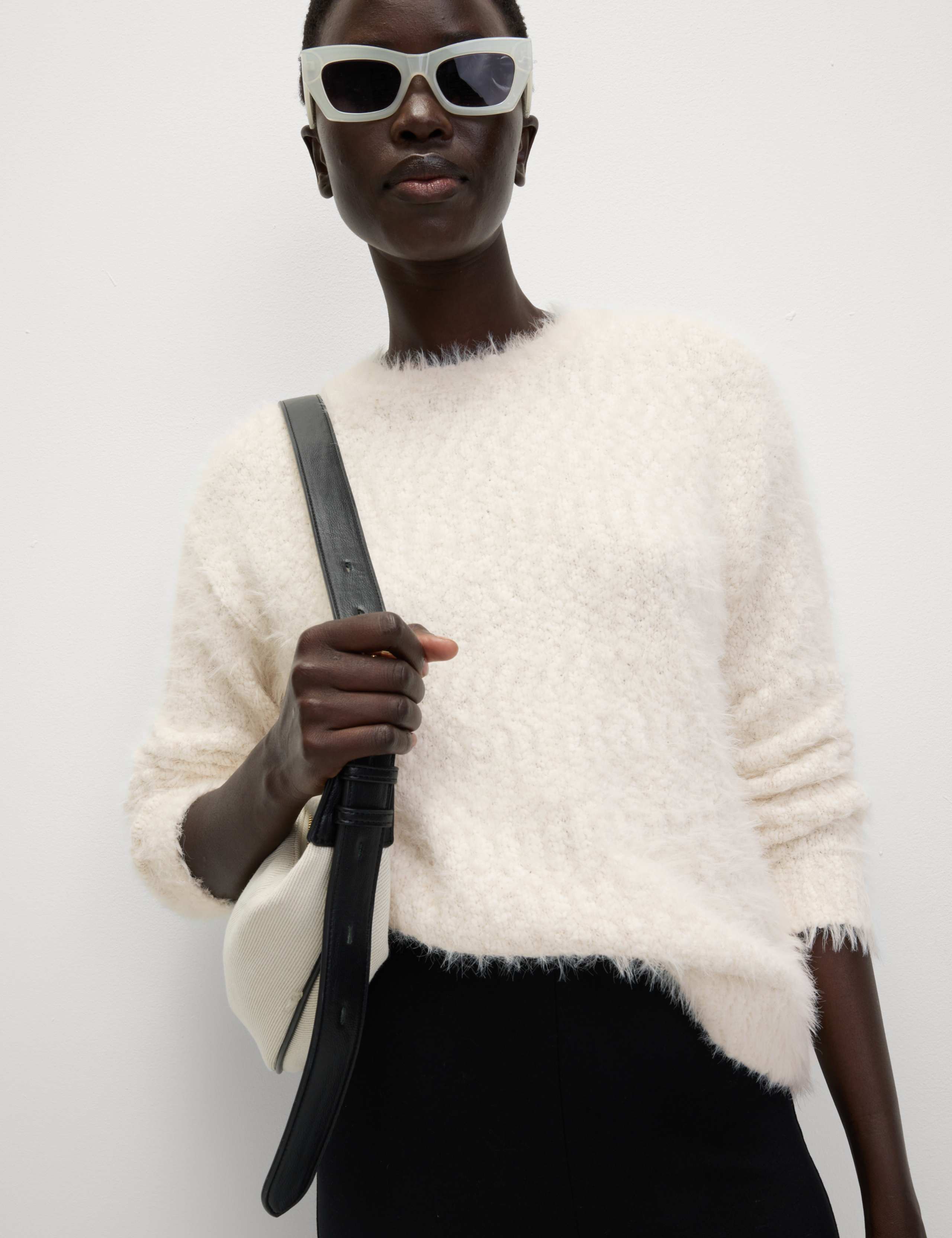 Textured Crew Neck Jumper 1 of 7