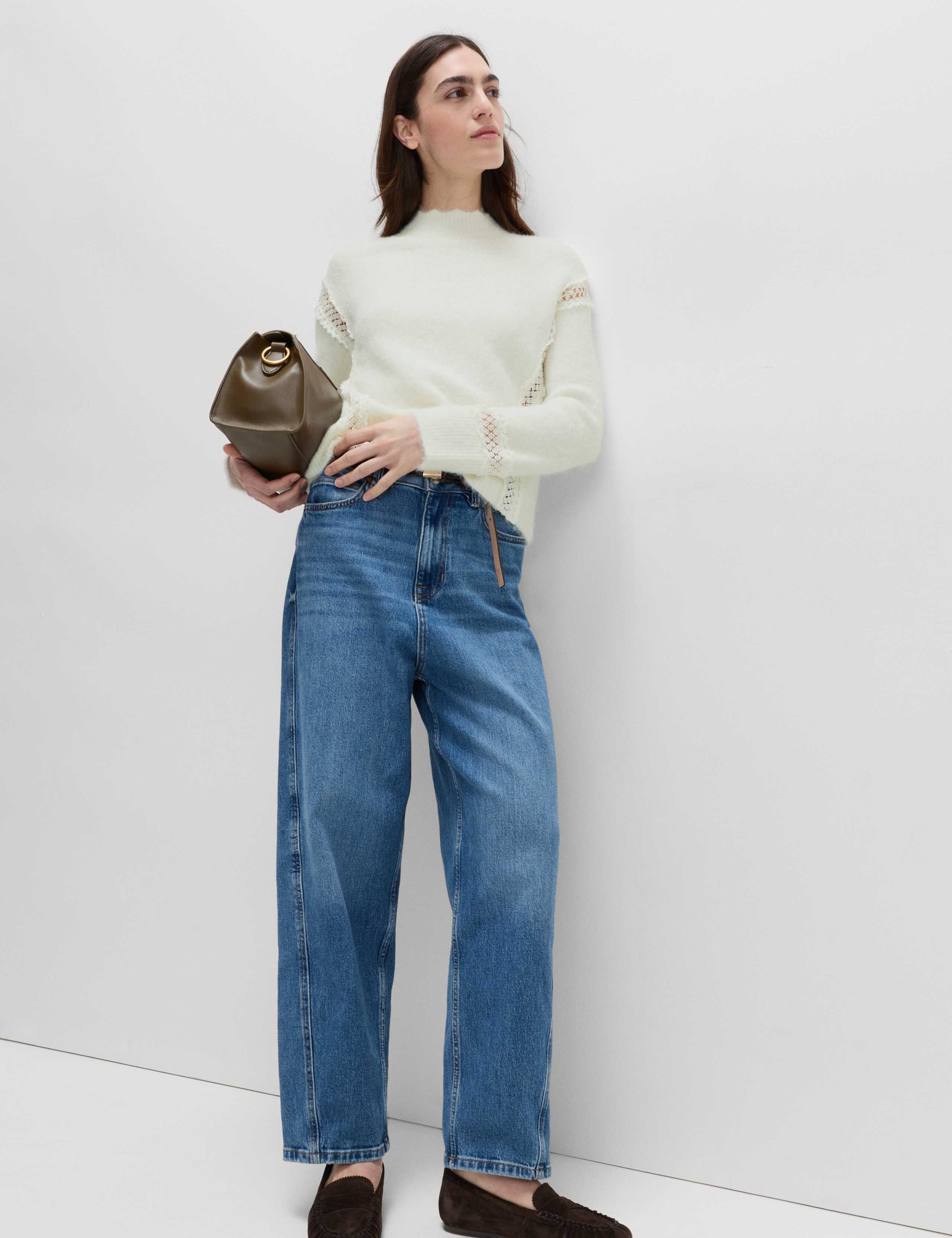 Lace Detail Jumper With Wool 5 of 7