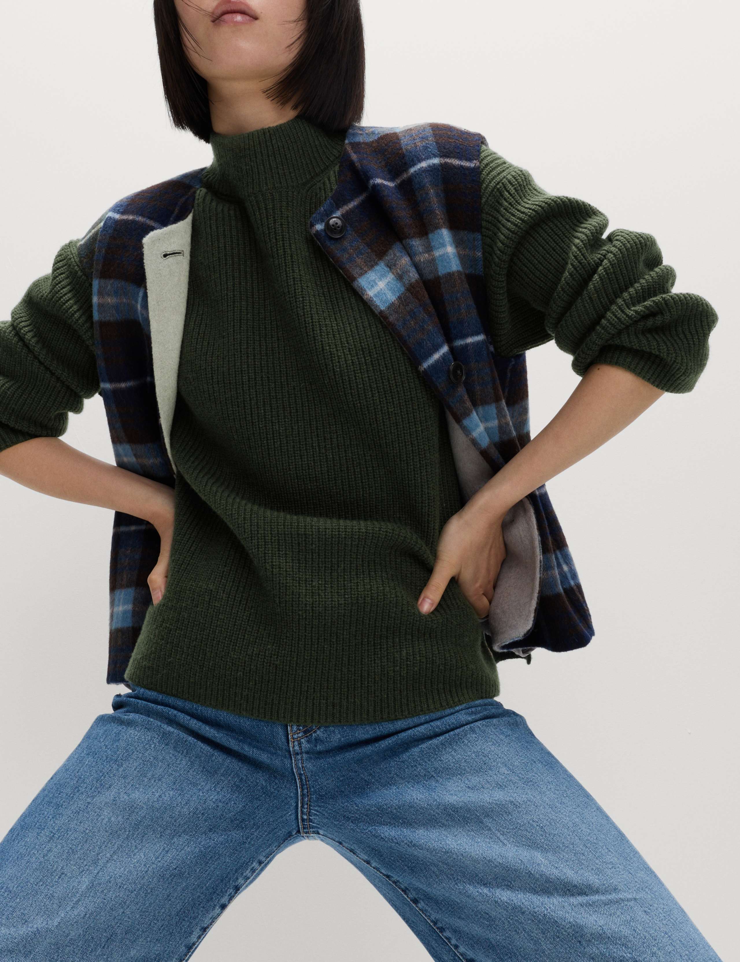 Lambswool Blend Funnel Neck Jumper 4 of 6