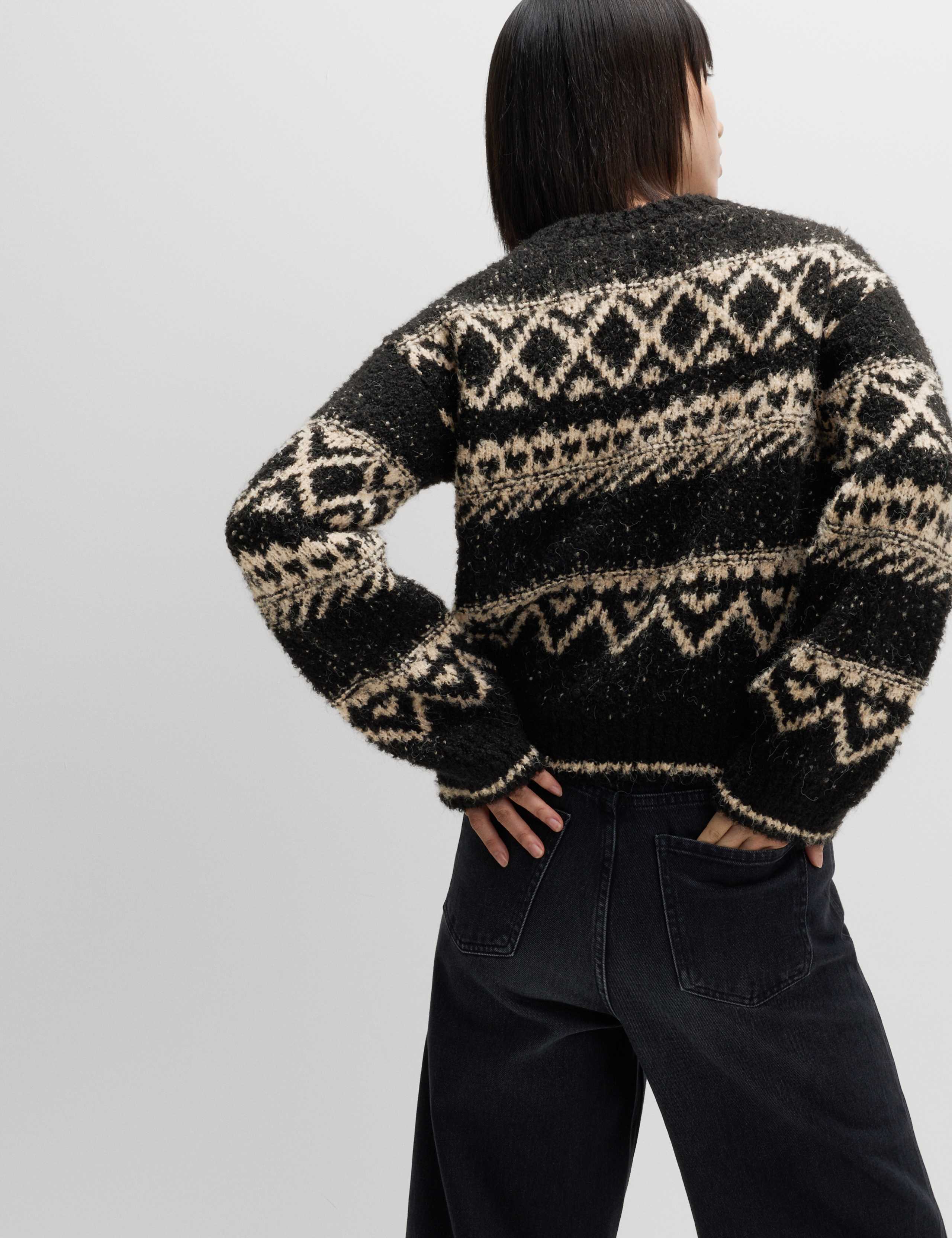 Bouclé Fair Isle Crew Neck Jumper 6 of 7