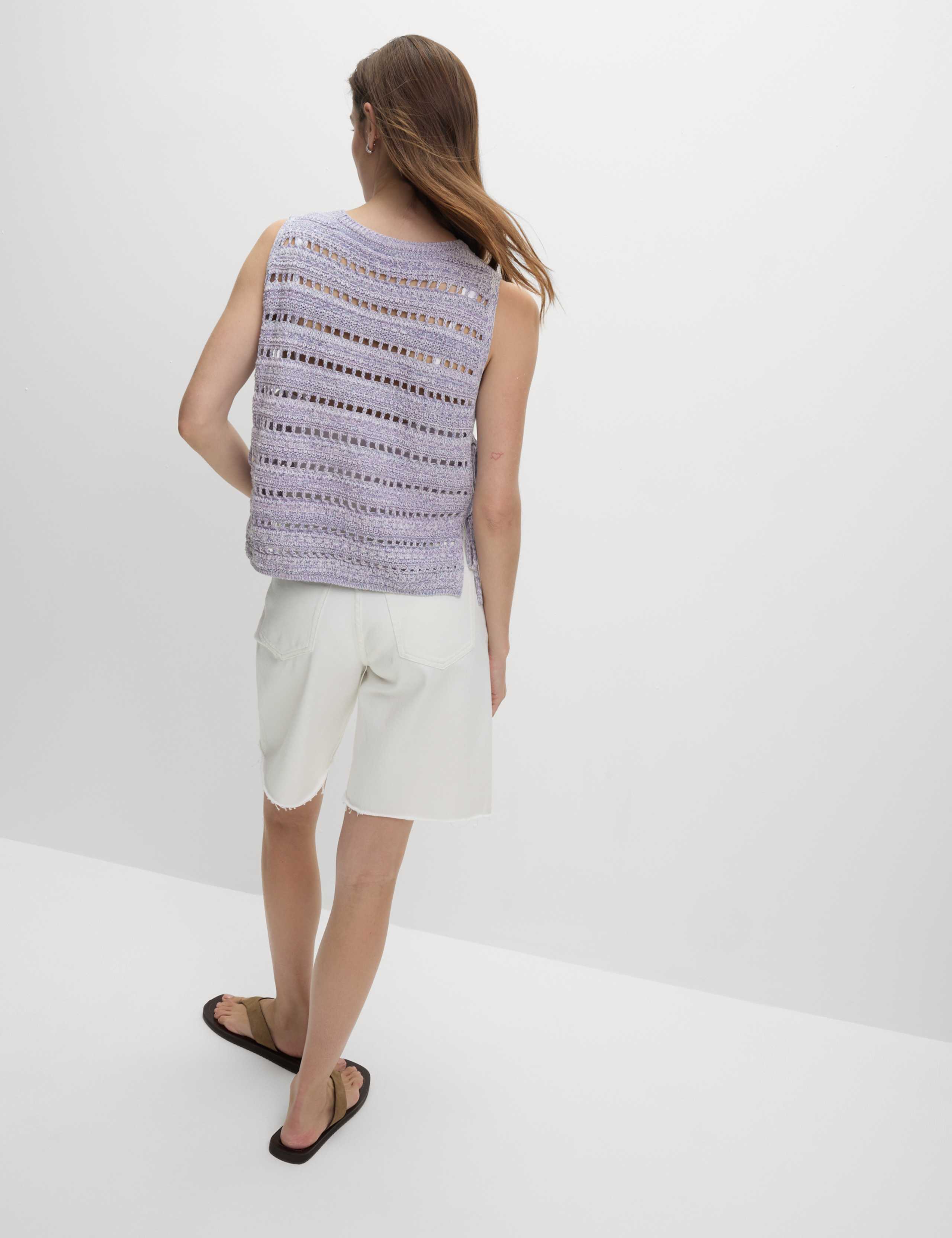 Cotton Rich Textured Slim Fit Vest 4 of 7