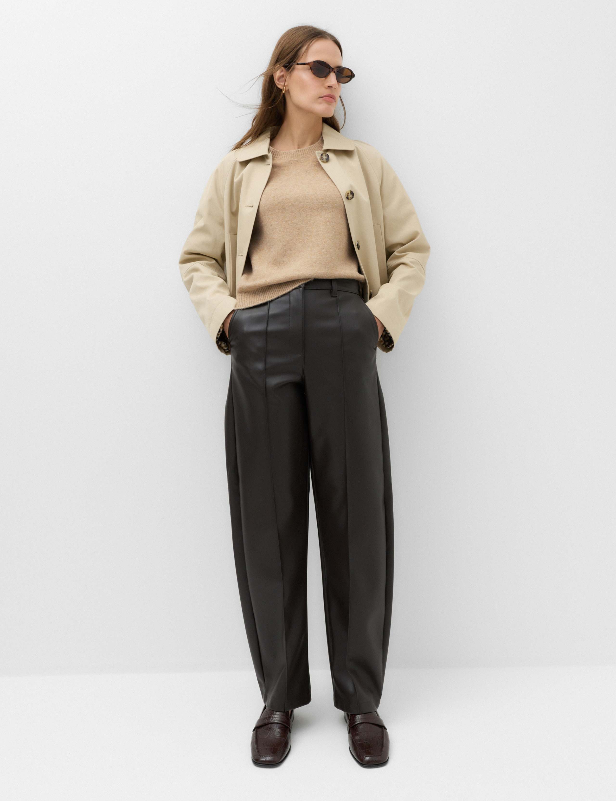 Crew Neck Short Knitted Top With Wool 4 of 6