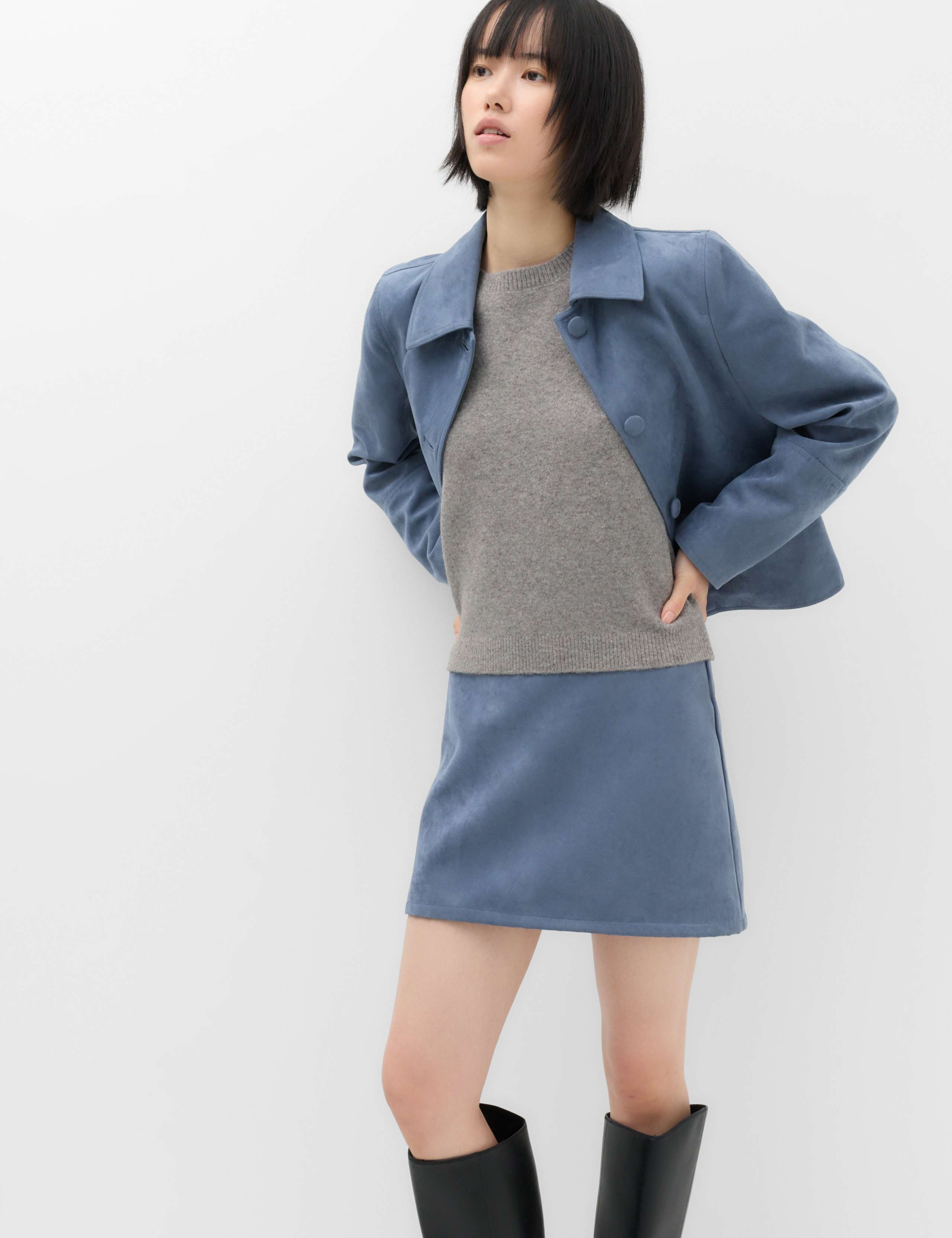 Crew Neck Short Knitted Top With Wool 5 of 6