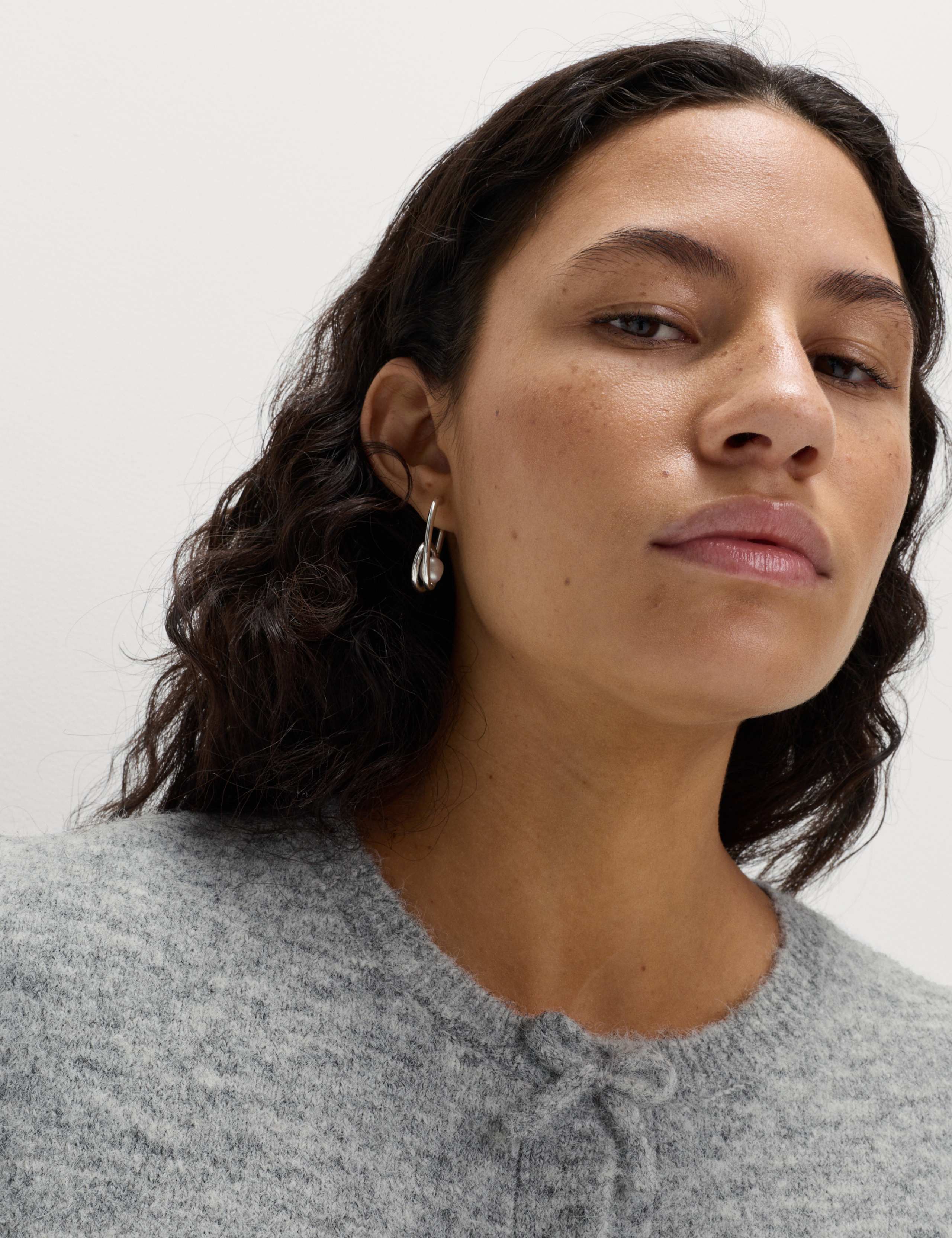 Bow Detail Cropped Cardigan With Wool 3 of 6