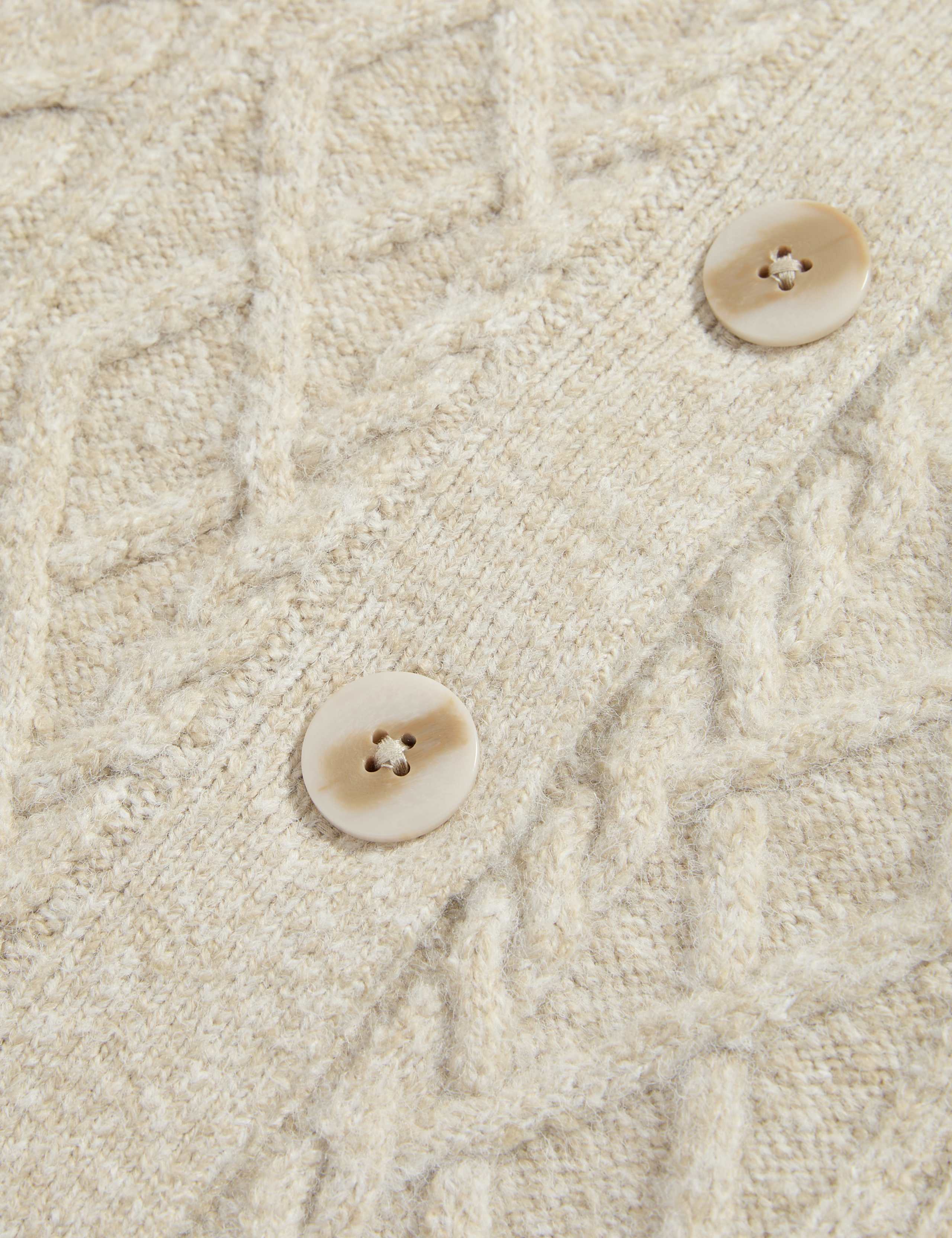 Cable Knit Button Front Cardigan 7 of 7