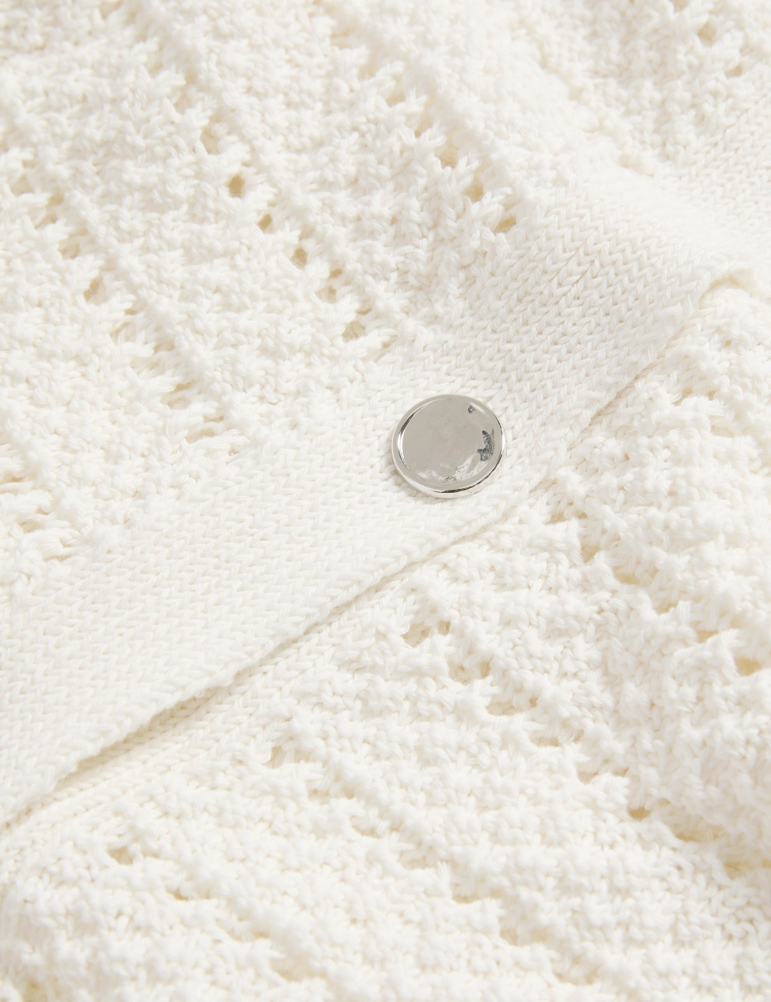 Open Stitch V-Neck Knitted Waistcoat 6 of 6