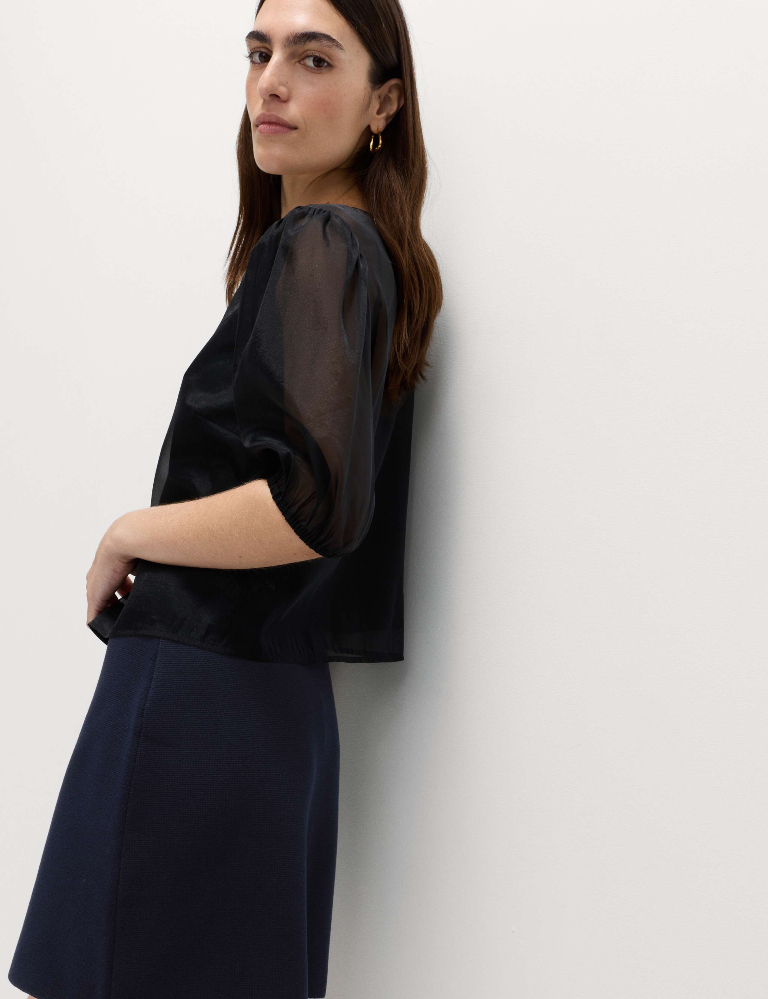 Knitted Mini Column Skirt 4 of 4