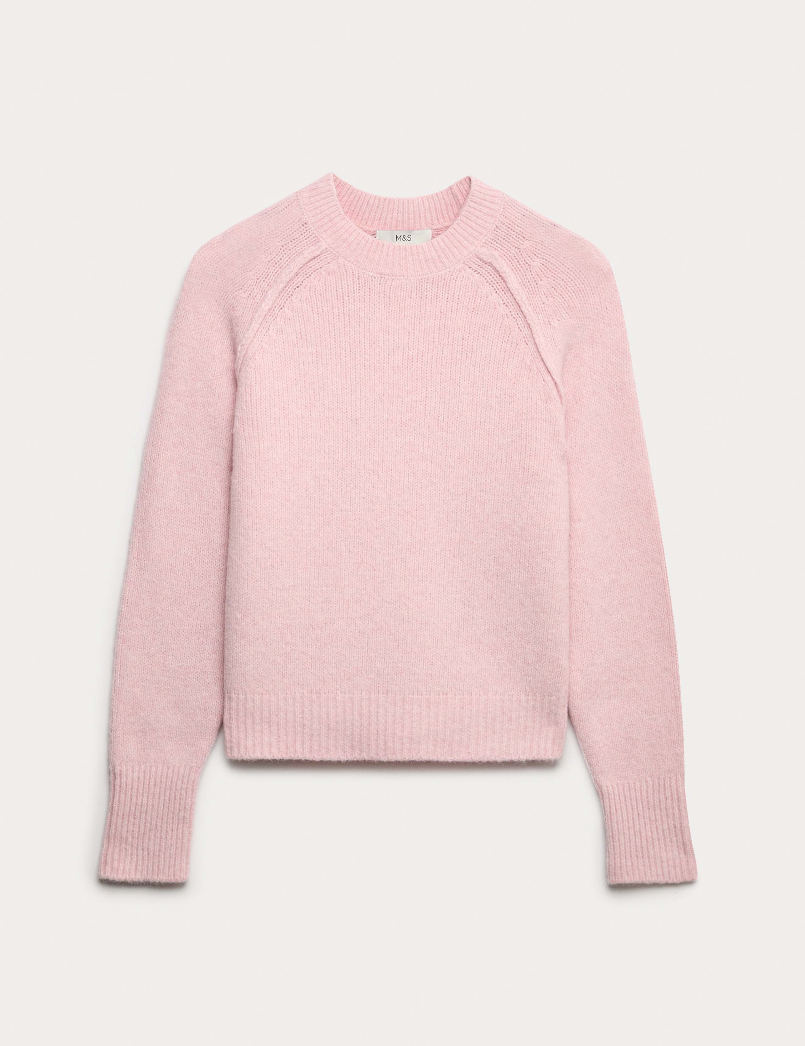 Textured Crew Neck Jumper with Wool 2 of 6