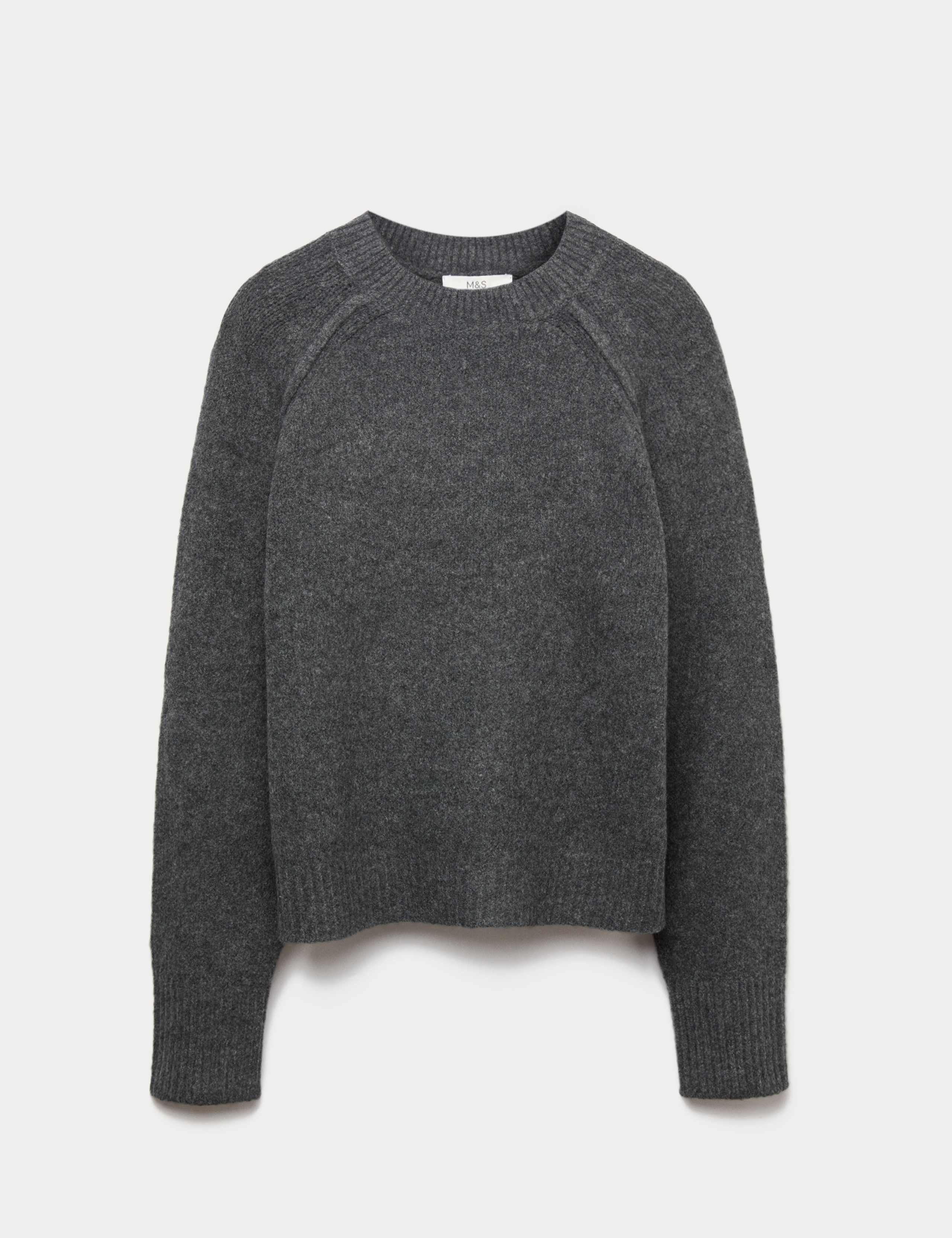 Textured Crew Neck Jumper with Wool 2 of 5