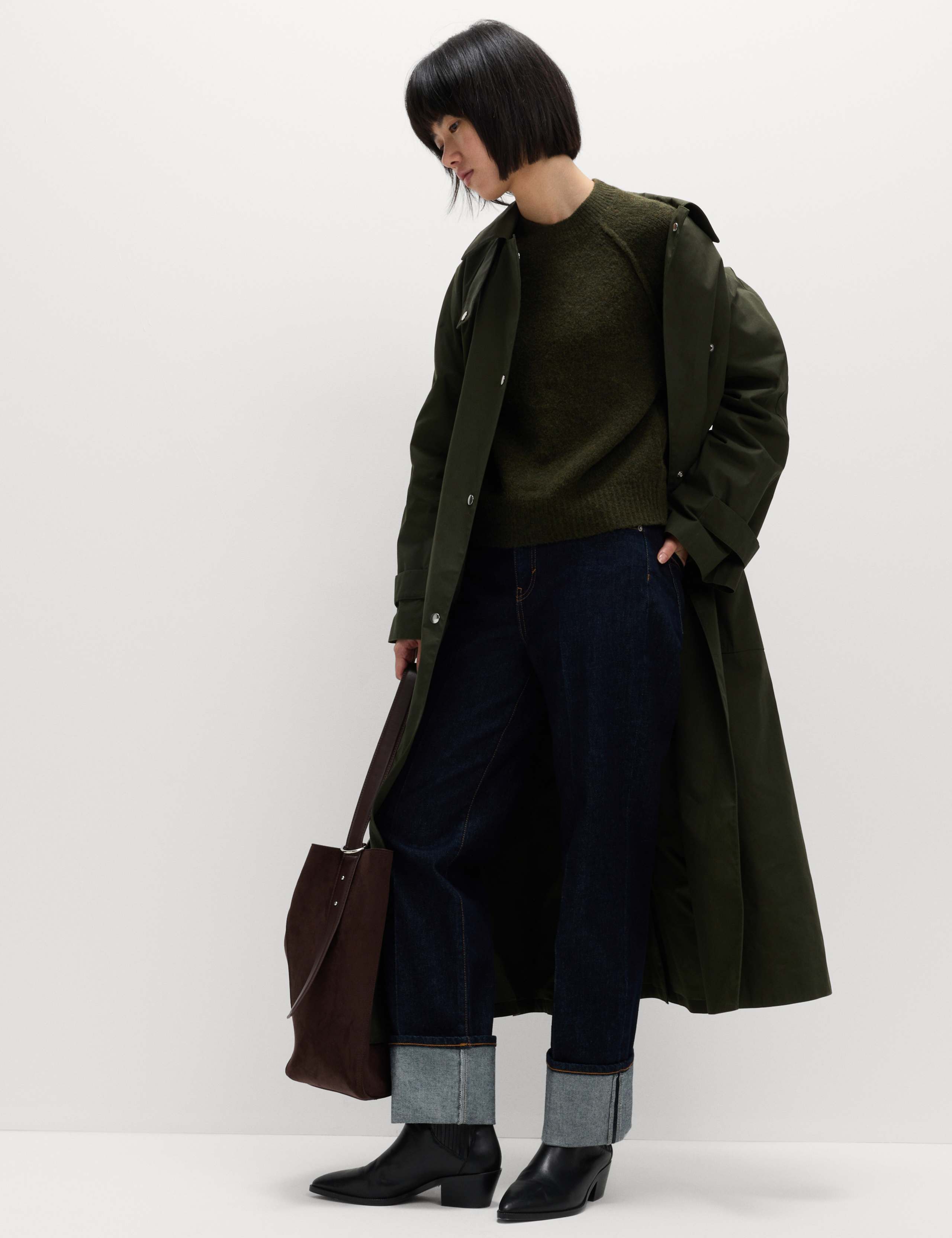 Textured Crew Neck Jumper with Wool 4 of 7